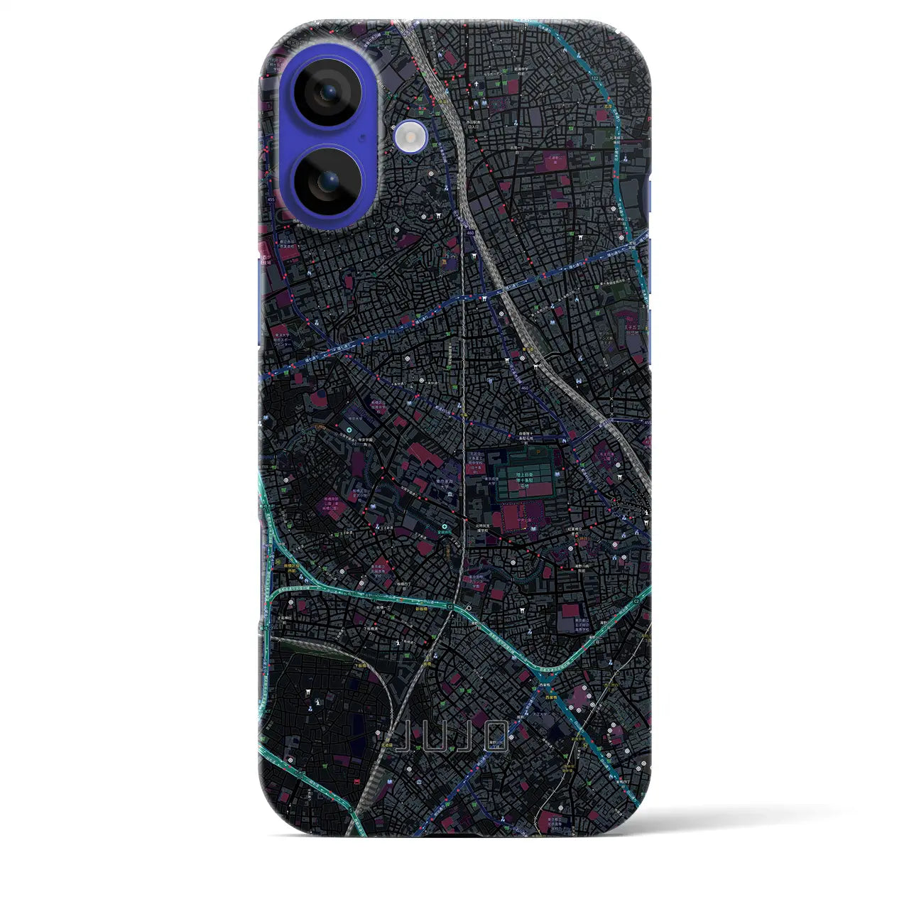 【十条(東京都)】地図柄iPhoneケース(バックカバータイプ)