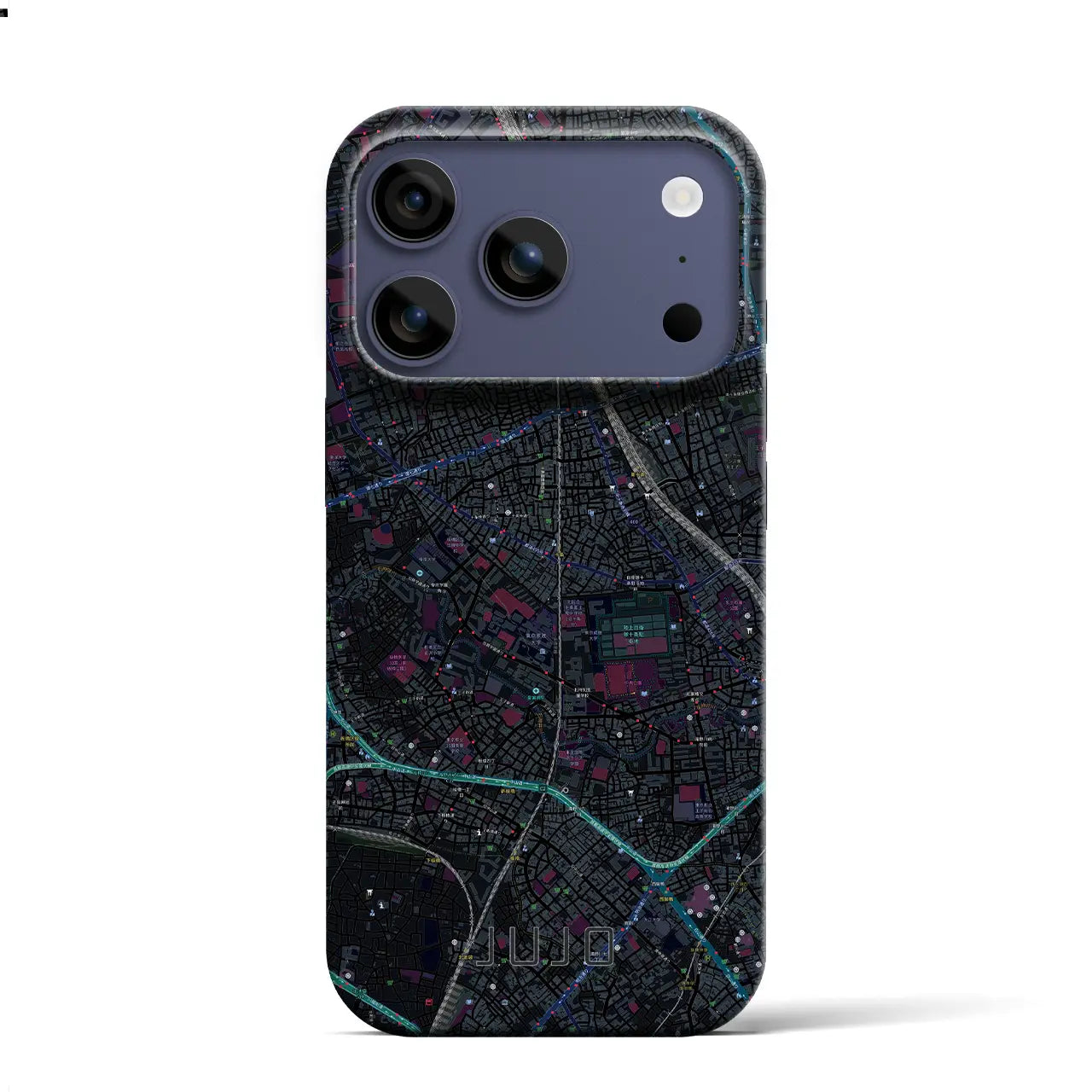 【十条(東京都)】地図柄iPhoneケース(バックカバータイプ)