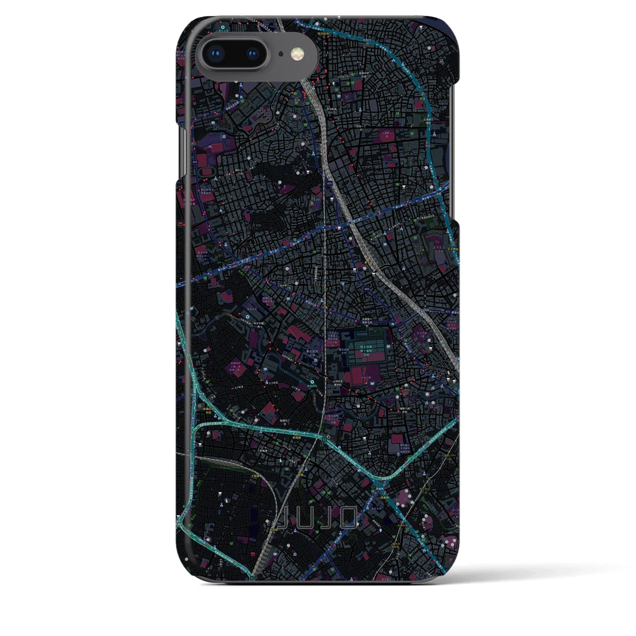 【十条(東京都)】地図柄iPhoneケース(バックカバータイプ)