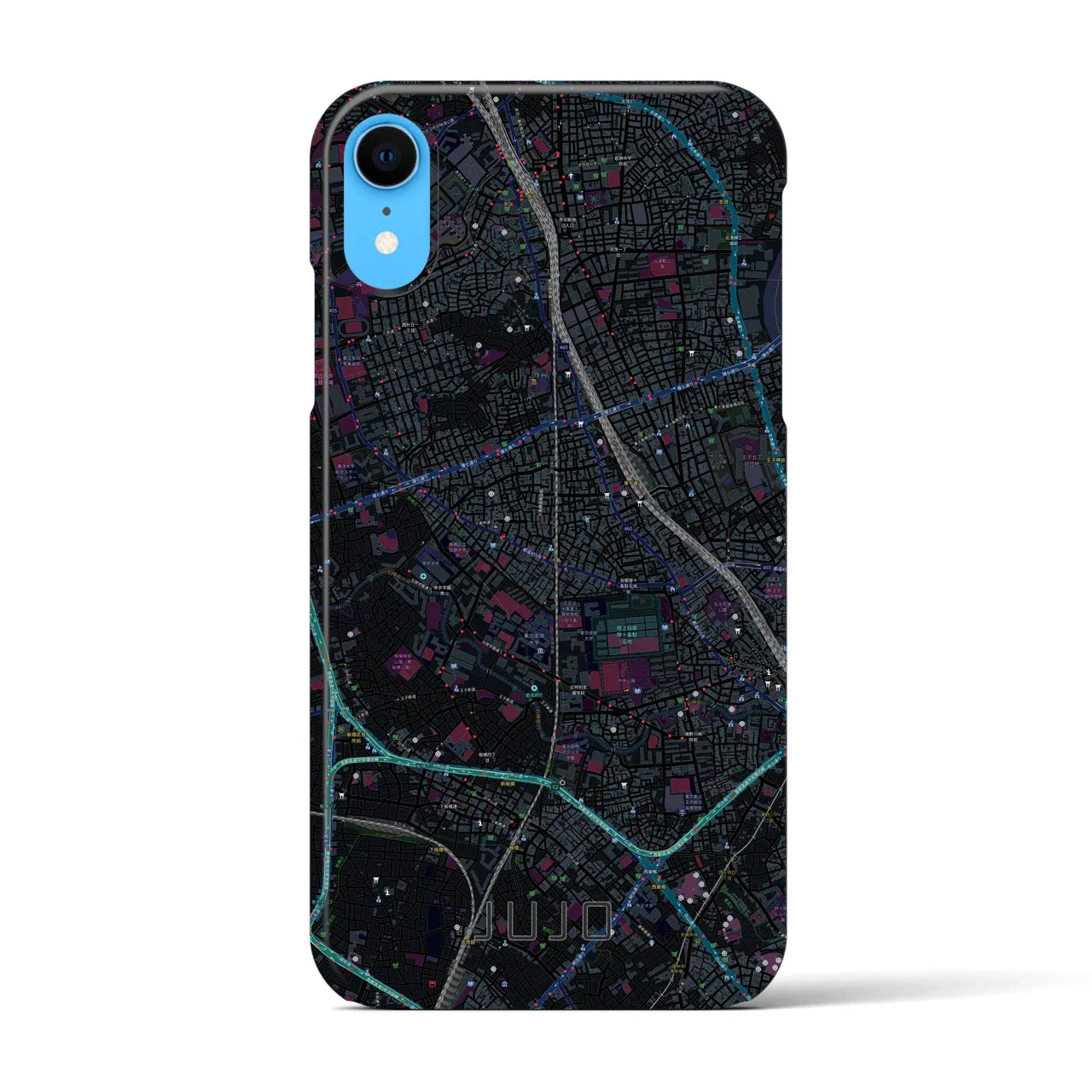 【十条(東京都)】地図柄iPhoneケース(バックカバータイプ)