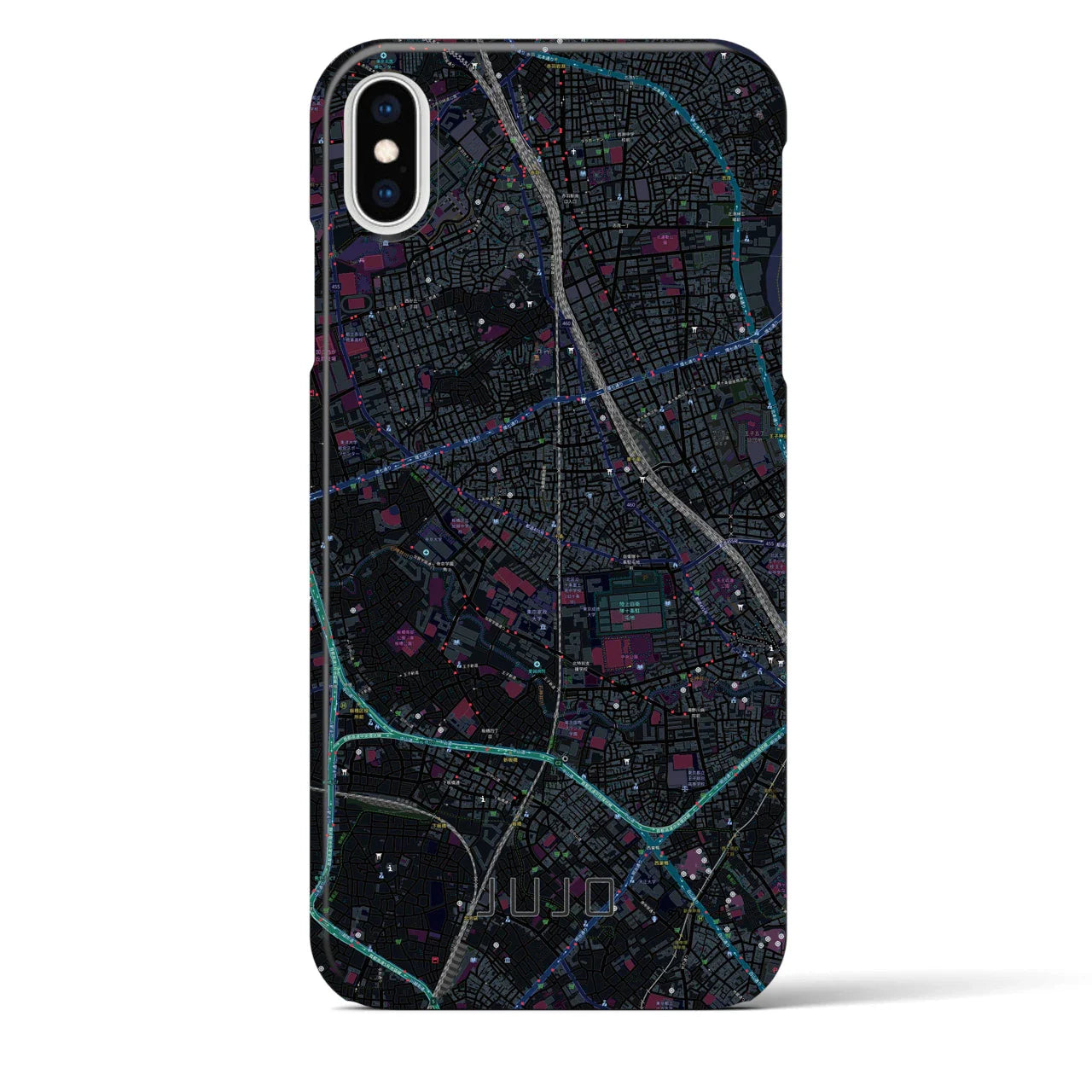 【十条(東京都)】地図柄iPhoneケース(バックカバータイプ)