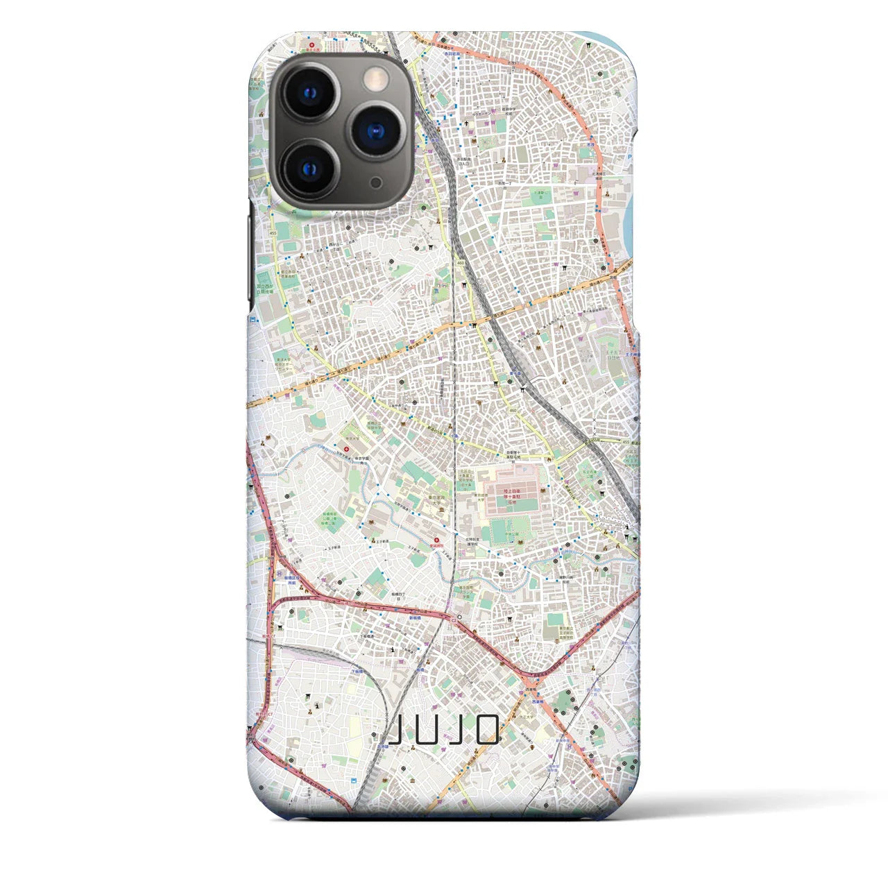【十条(東京都)】地図柄iPhoneケース(バックカバータイプ)