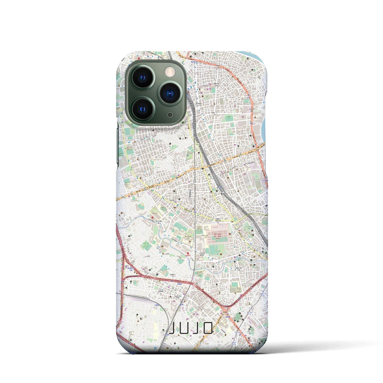 【十条(東京都)】地図柄iPhoneケース(バックカバータイプ)