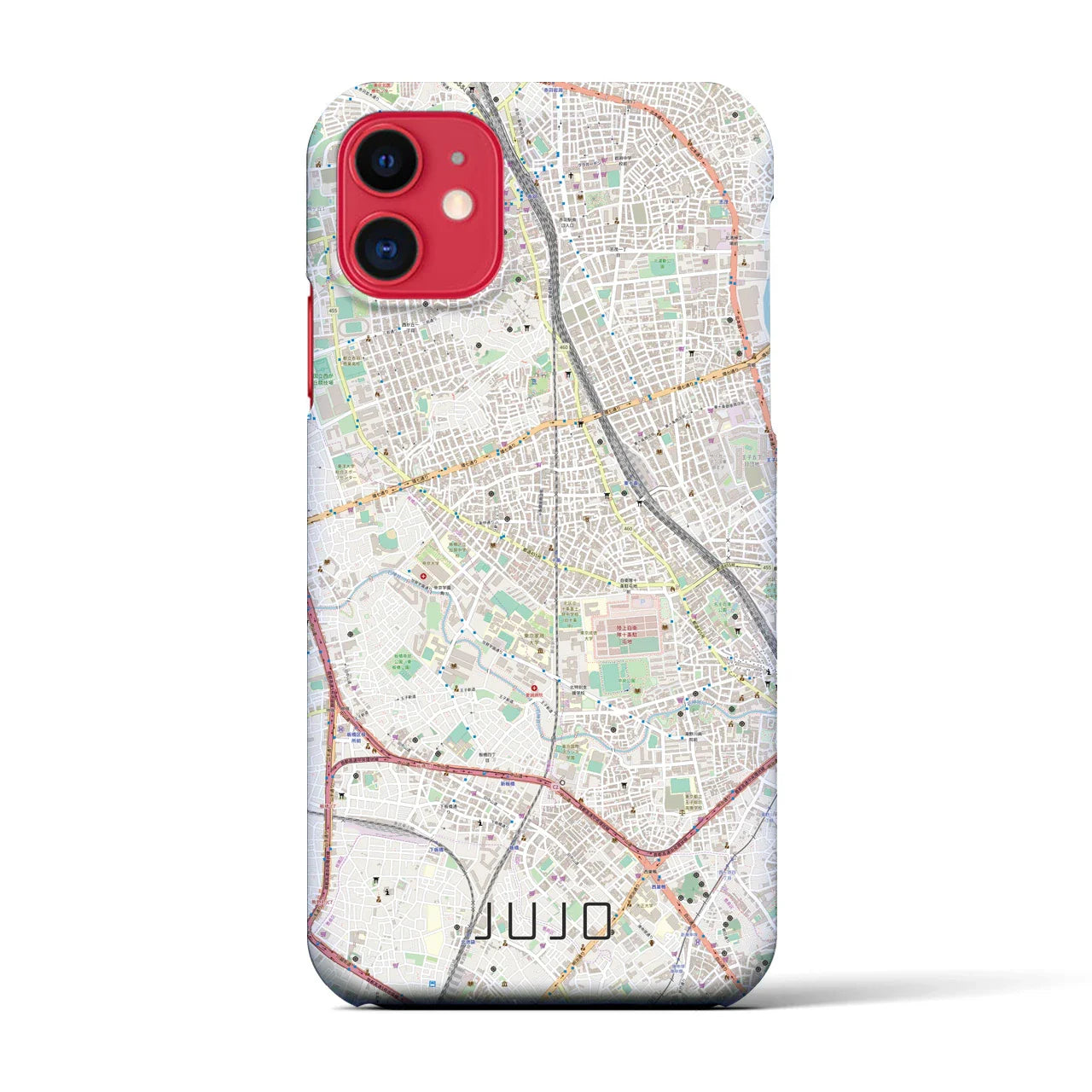 【十条(東京都)】地図柄iPhoneケース(バックカバータイプ)