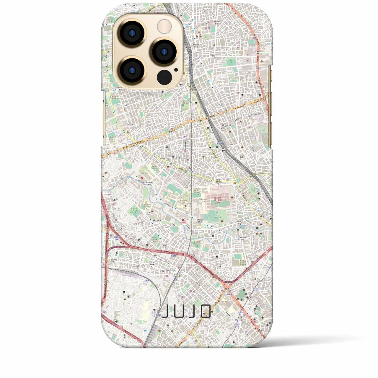 【十条(東京都)】地図柄iPhoneケース(バックカバータイプ)