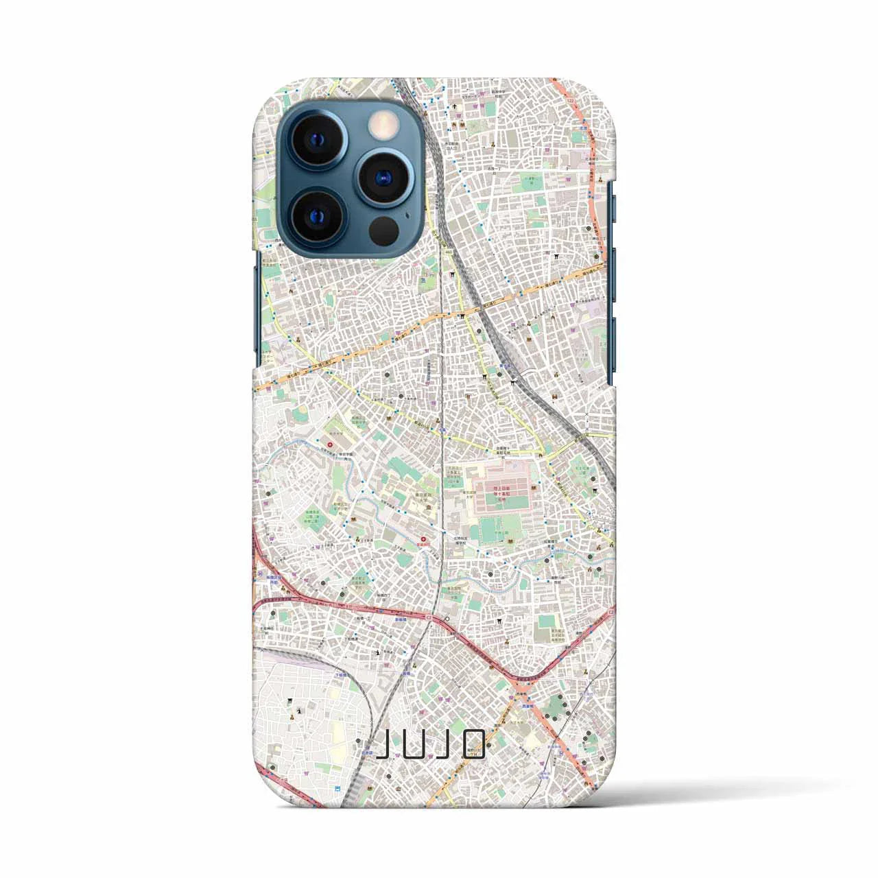 【十条(東京都)】地図柄iPhoneケース(バックカバータイプ)