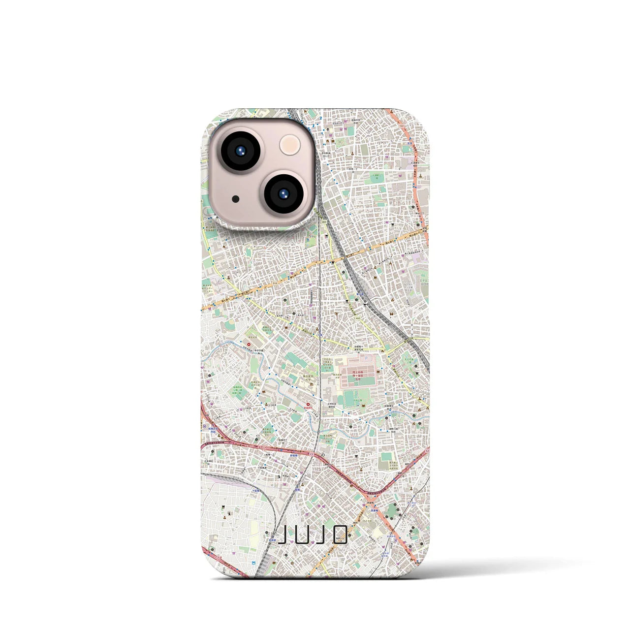【十条(東京都)】地図柄iPhoneケース(バックカバータイプ)