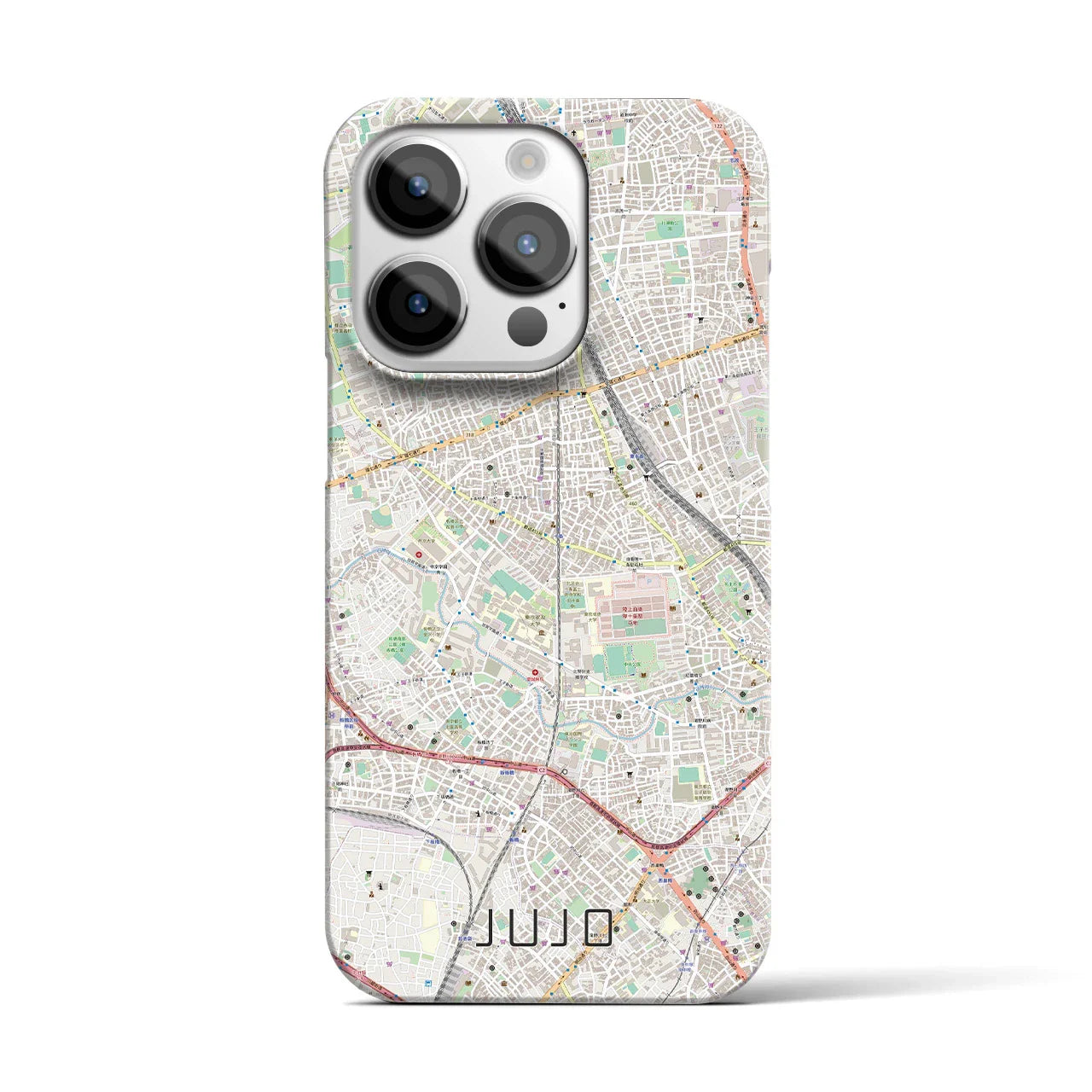 【十条(東京都)】地図柄iPhoneケース(バックカバータイプ)