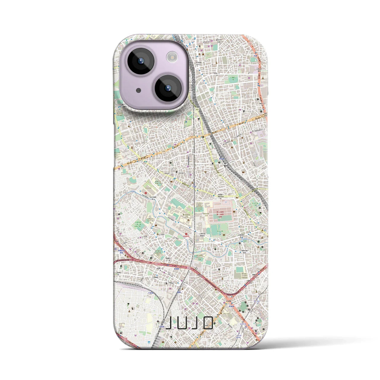 【十条(東京都)】地図柄iPhoneケース(バックカバータイプ)