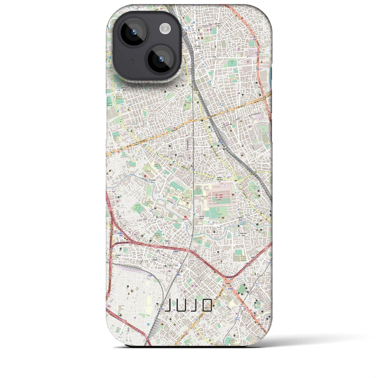【十条(東京都)】地図柄iPhoneケース(バックカバータイプ)