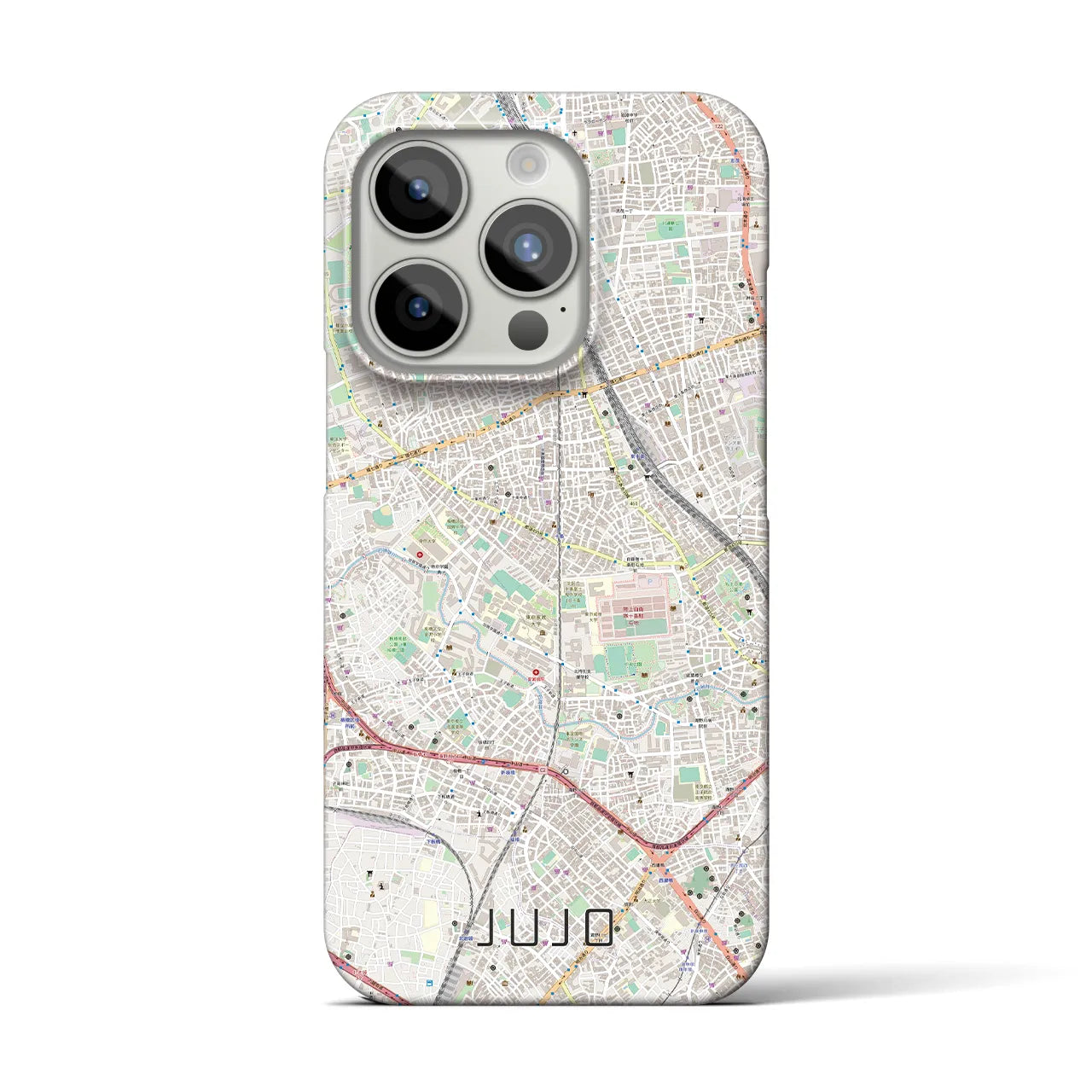 【十条(東京都)】地図柄iPhoneケース(バックカバータイプ)