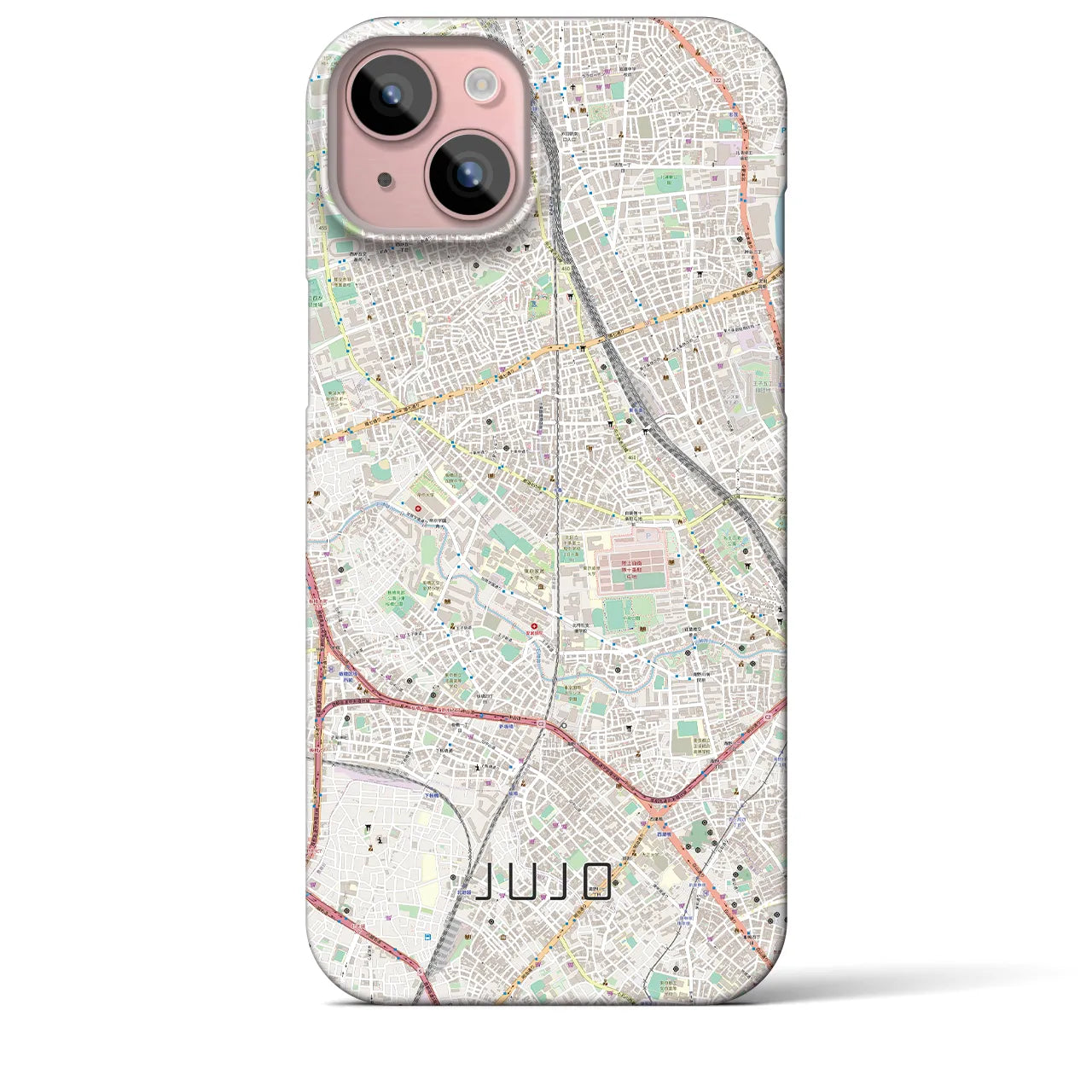 【十条(東京都)】地図柄iPhoneケース(バックカバータイプ)