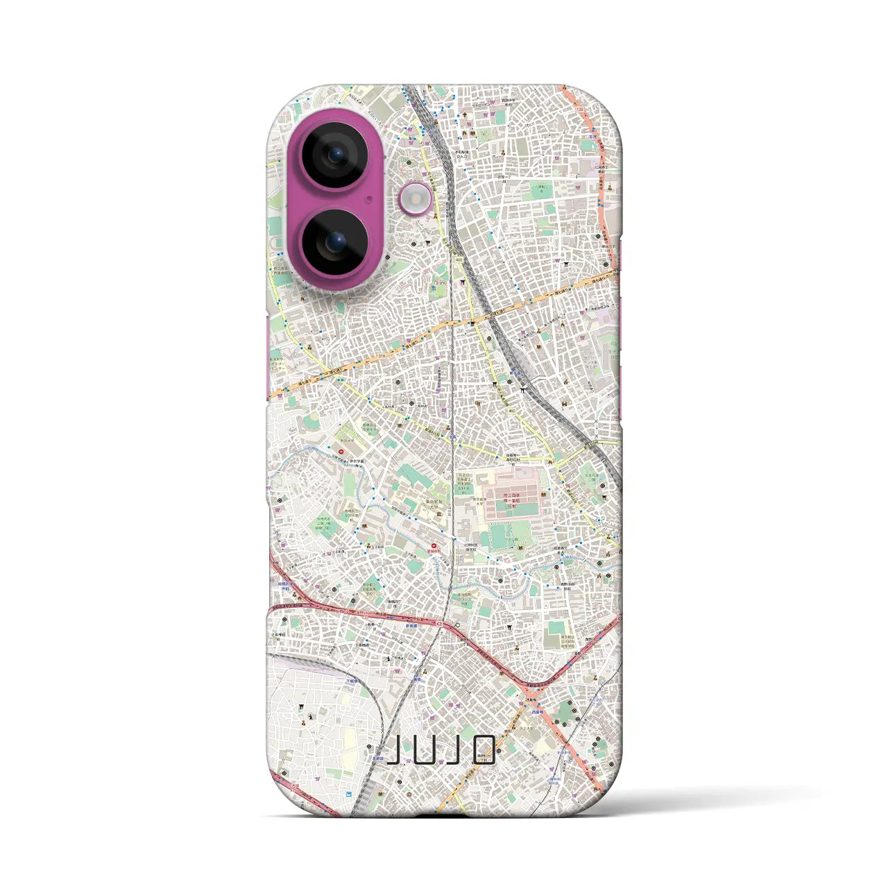 【十条(東京都)】地図柄iPhoneケース(バックカバータイプ)