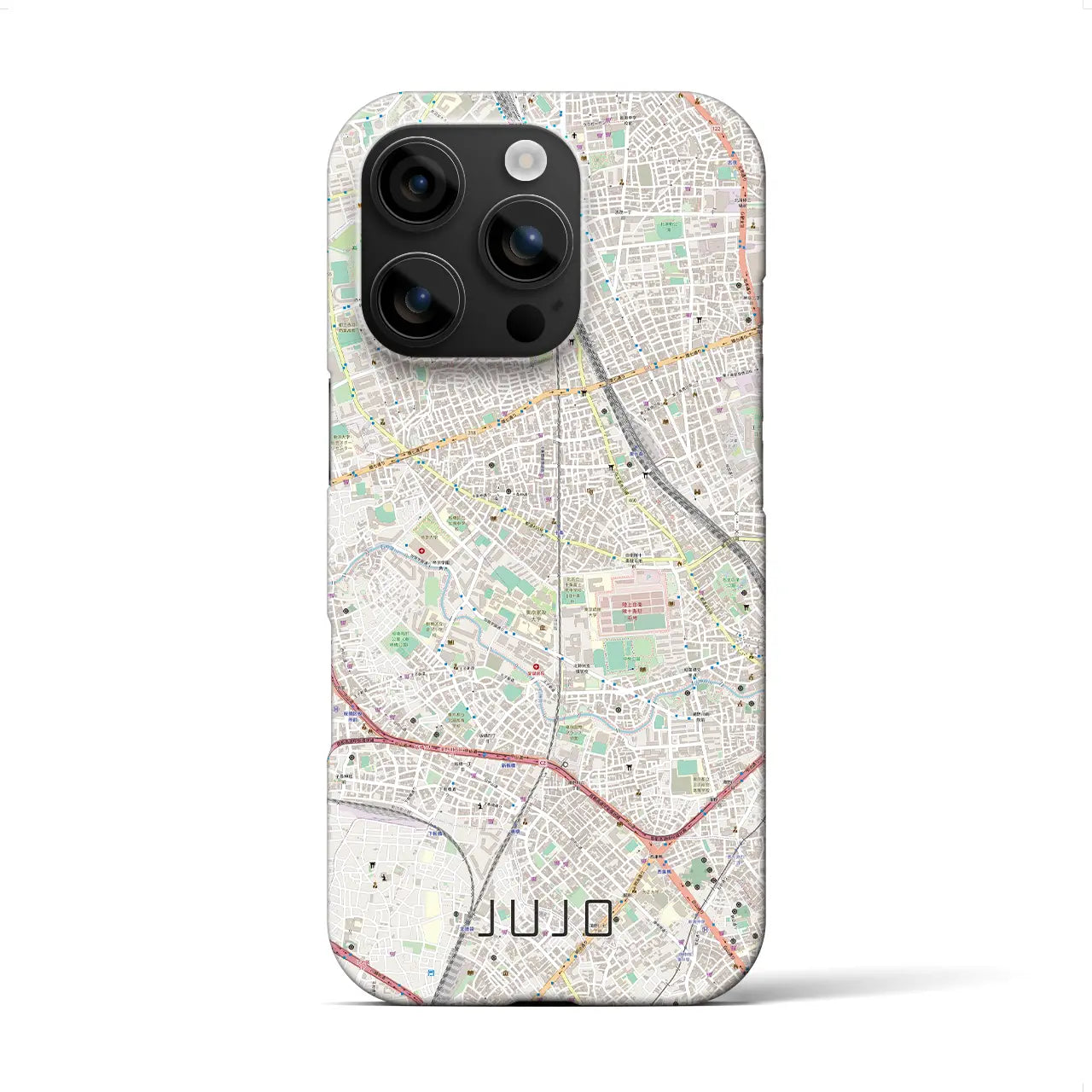 【十条(東京都)】地図柄iPhoneケース(バックカバータイプ)
