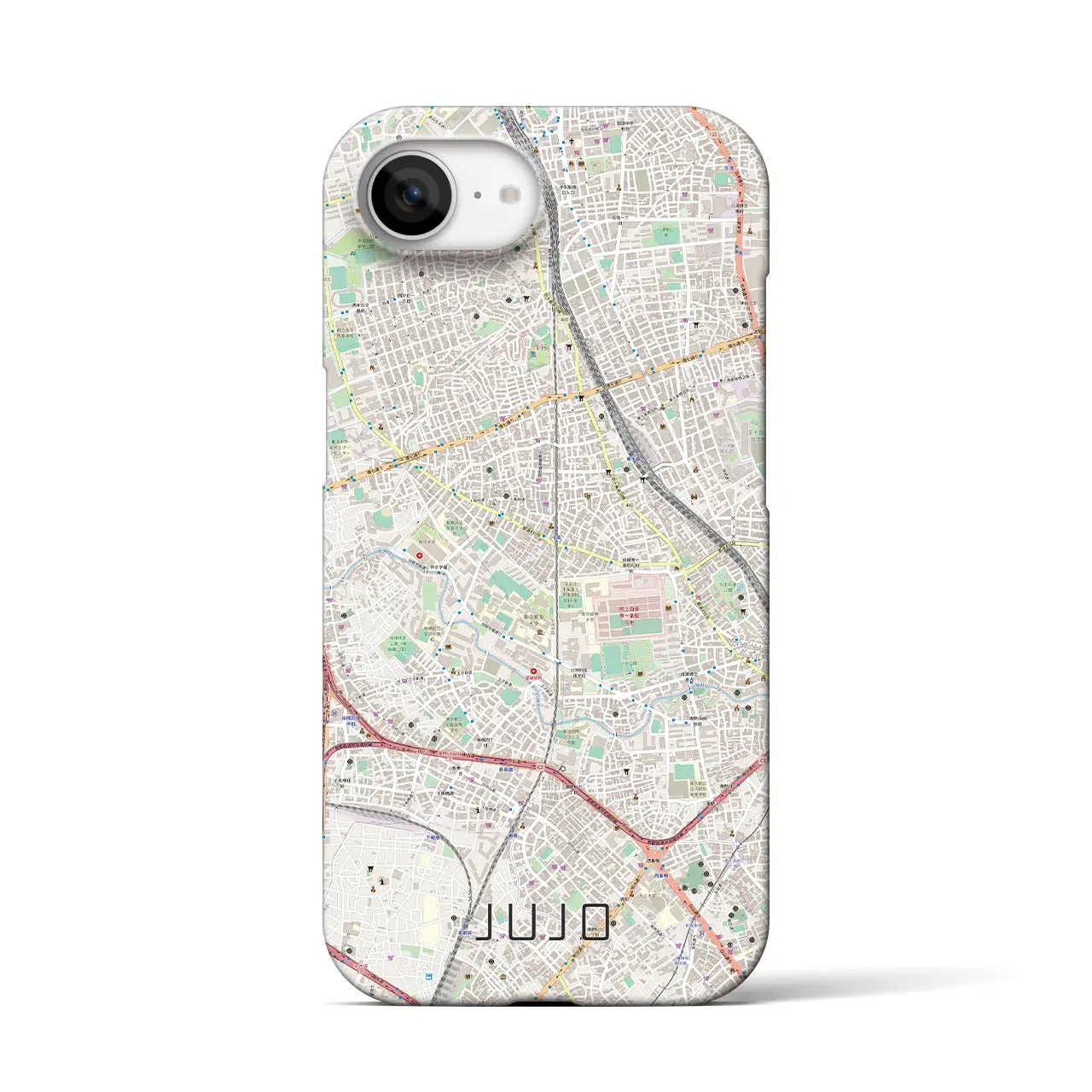 【十条(東京都)】地図柄iPhoneケース(バックカバータイプ)