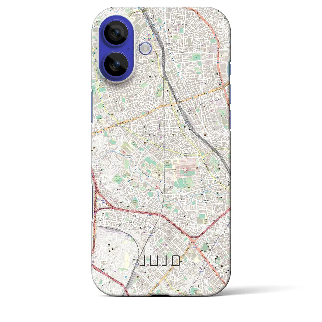 【十条(東京都)】地図柄iPhoneケース(バックカバータイプ)ナチュラル・iPhone 16 Pro Max 用