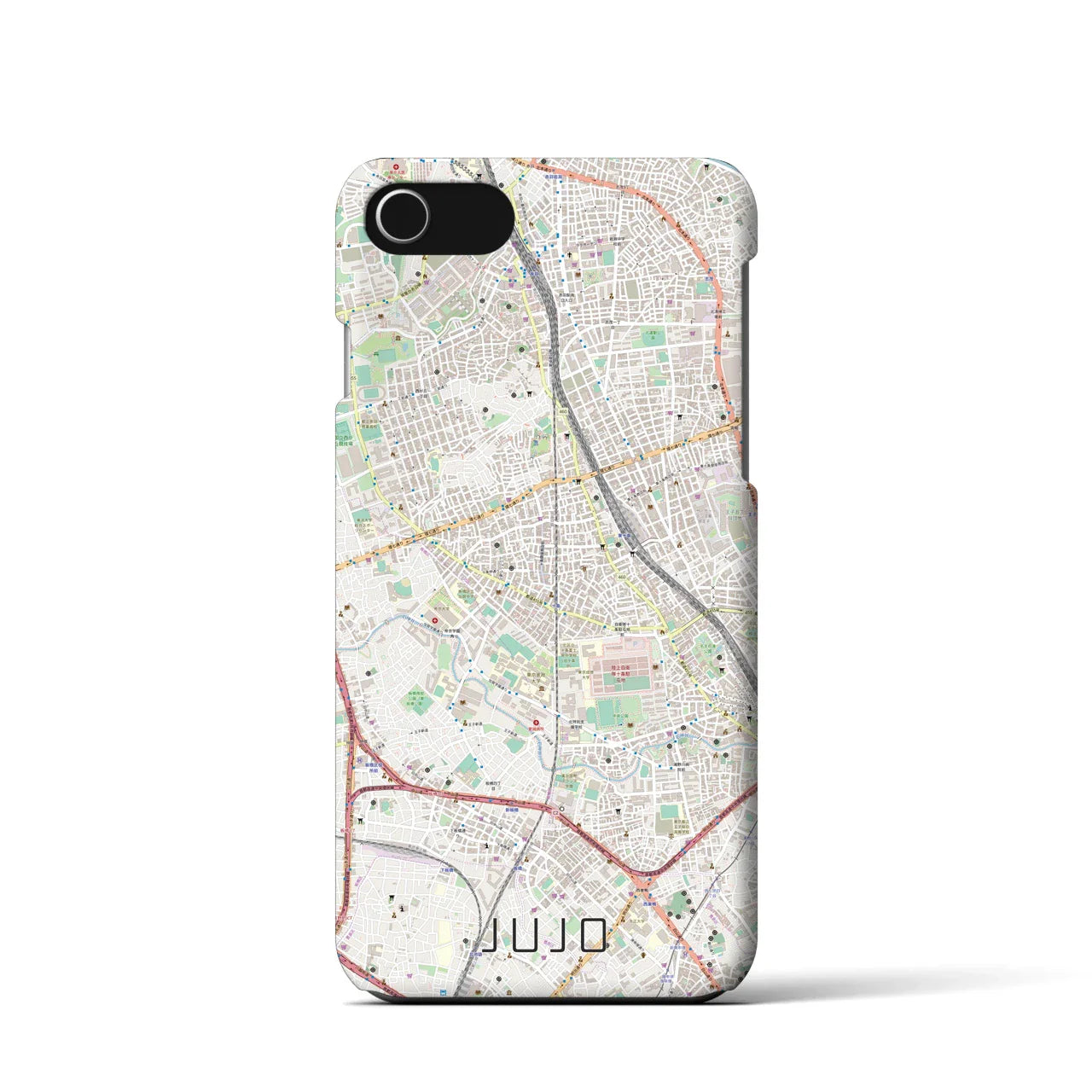 【十条(東京都)】地図柄iPhoneケース(バックカバータイプ)