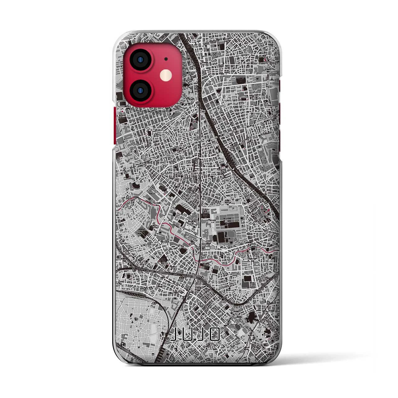 【十条(東京都)】地図柄iPhoneケース(クリアタイプ)