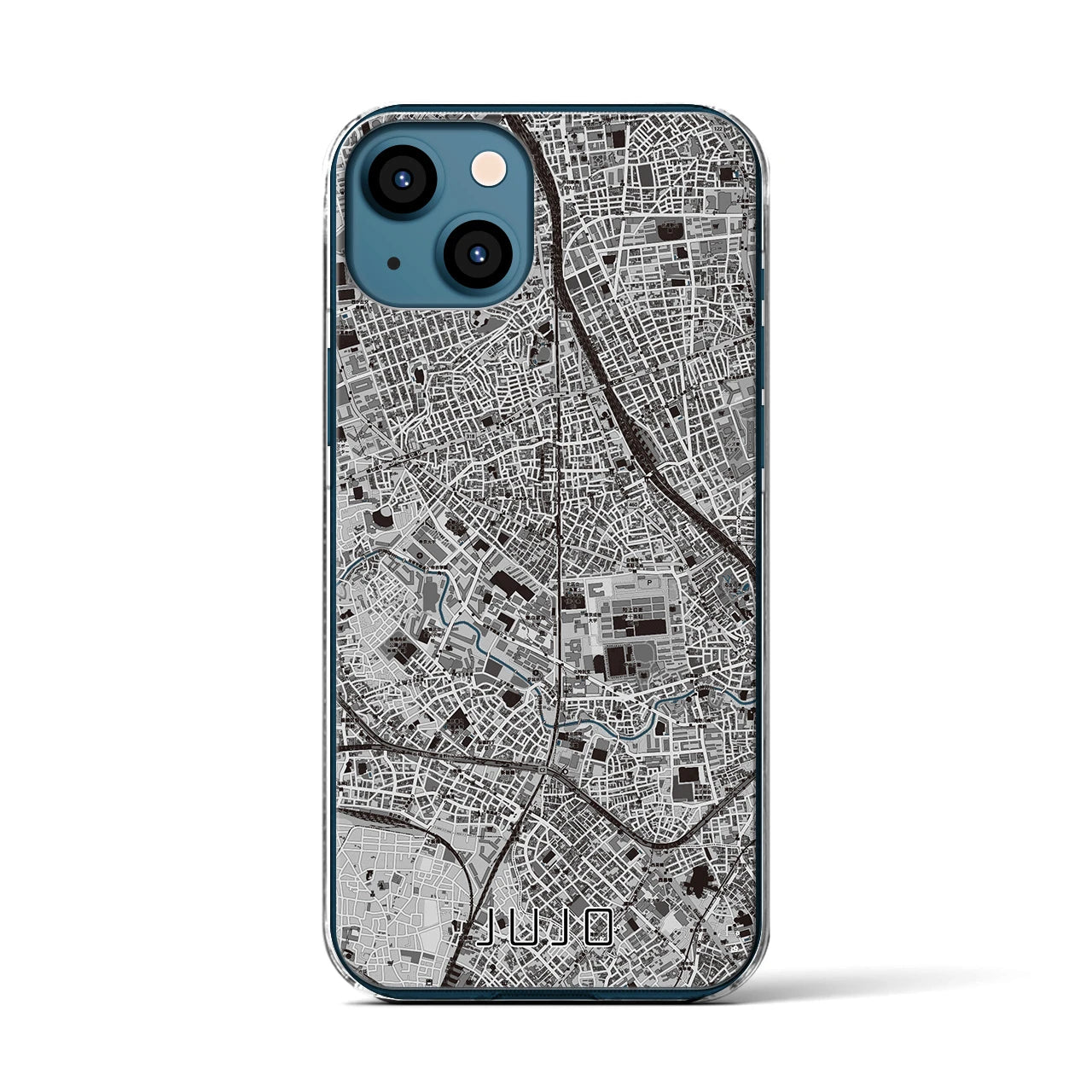 【十条(東京都)】地図柄iPhoneケース(クリアタイプ)