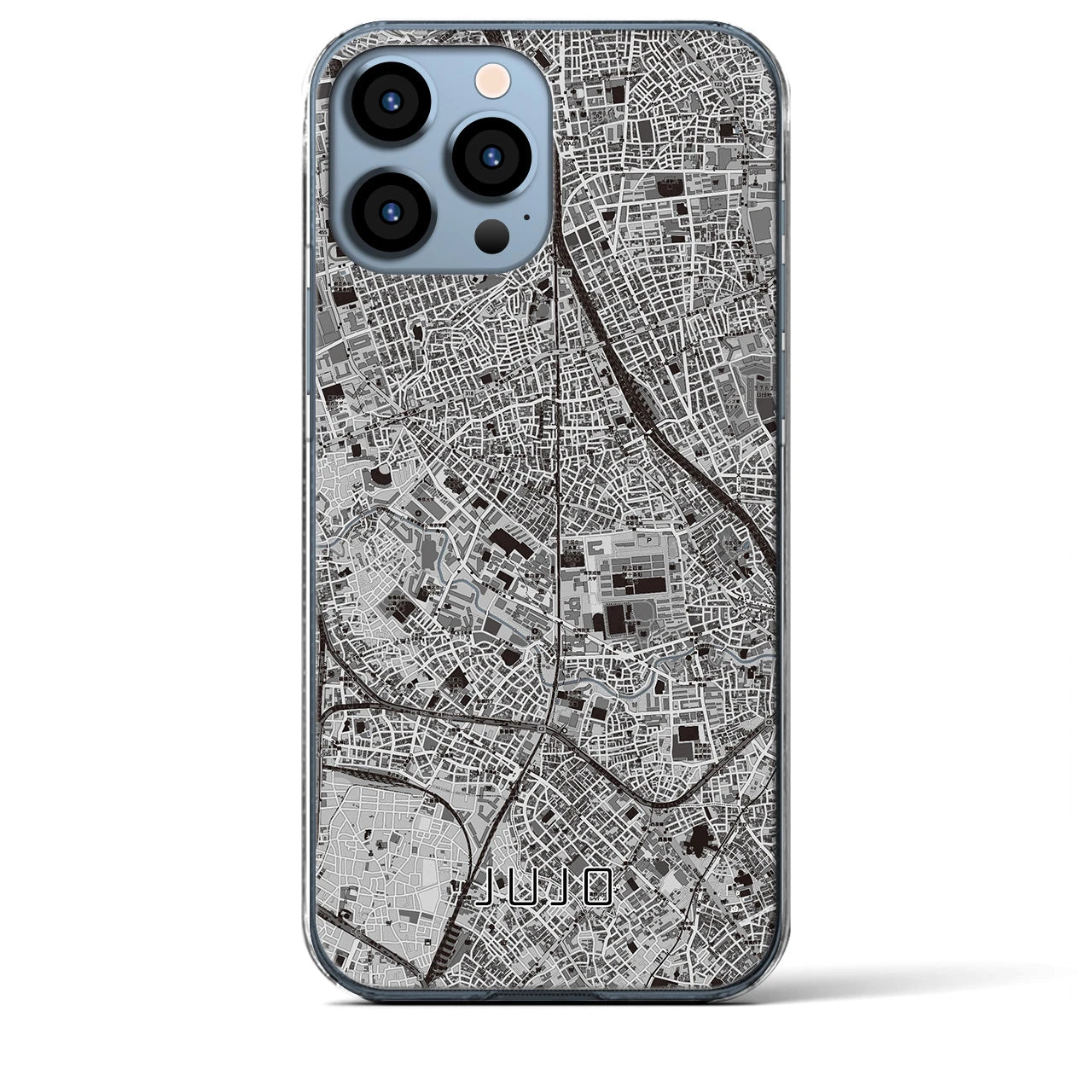 【十条(東京都)】地図柄iPhoneケース(クリアタイプ)