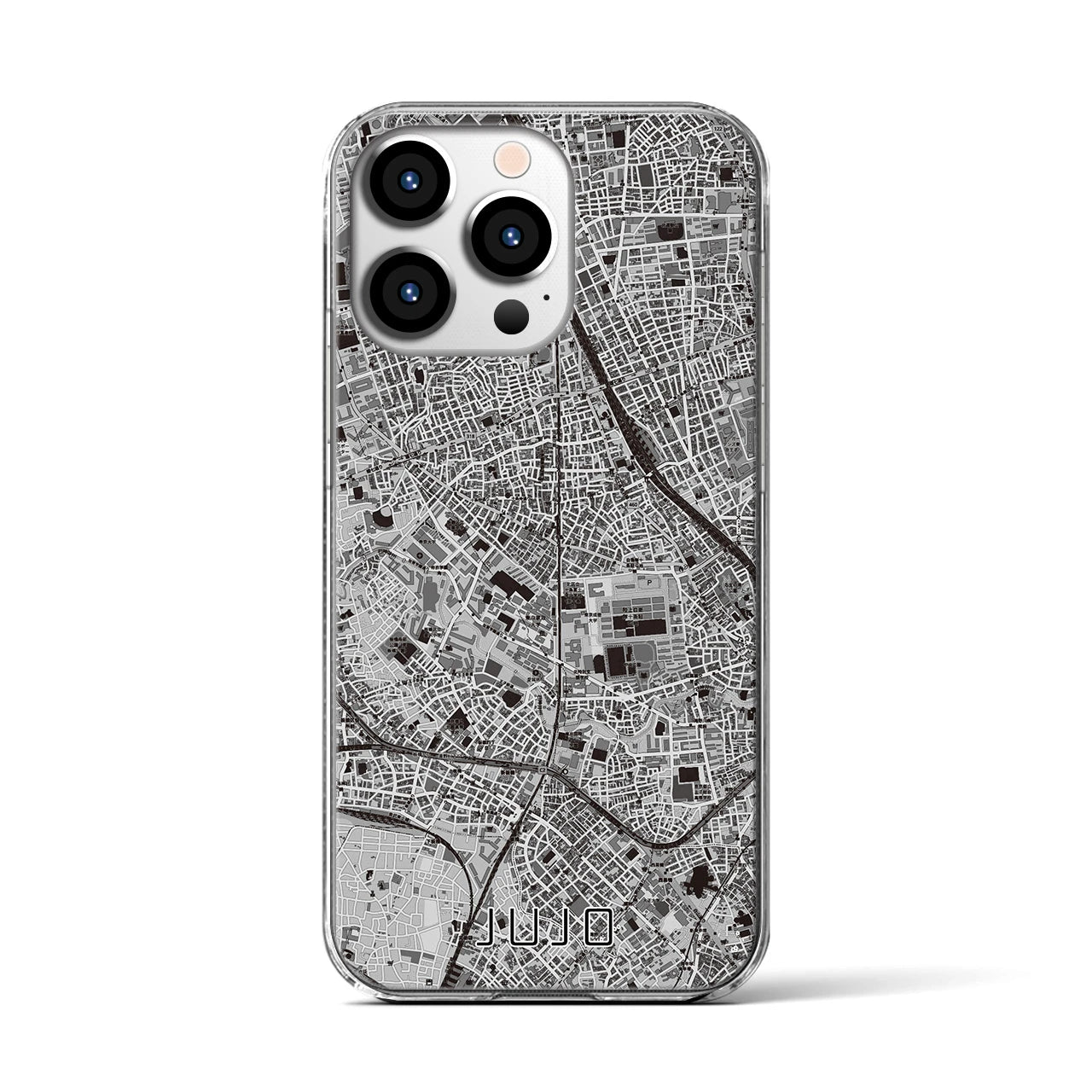 【十条(東京都)】地図柄iPhoneケース(クリアタイプ)