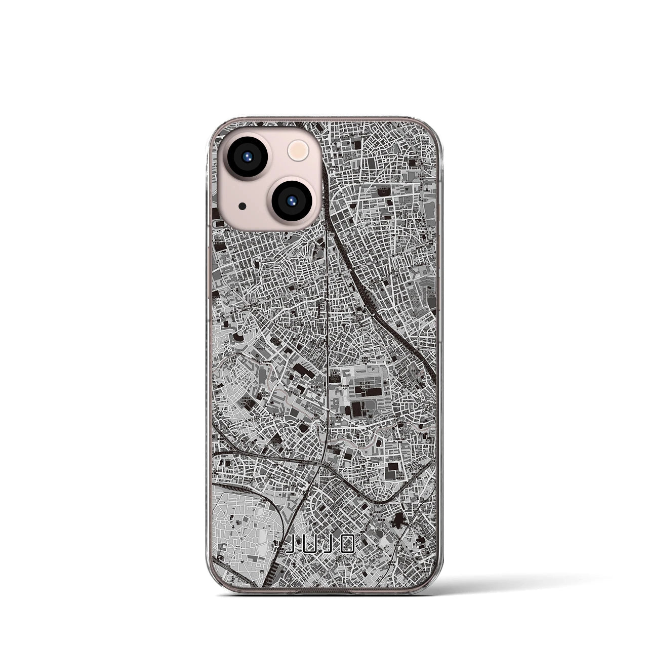 【十条(東京都)】地図柄iPhoneケース(クリアタイプ)