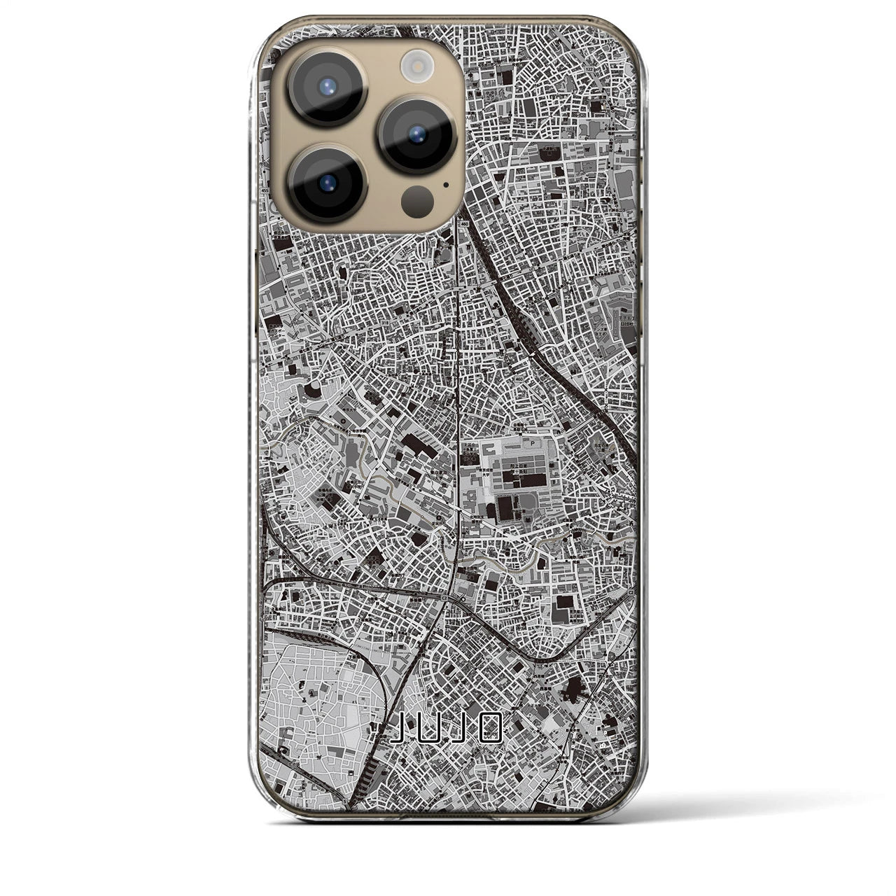 【十条(東京都)】地図柄iPhoneケース(クリアタイプ)