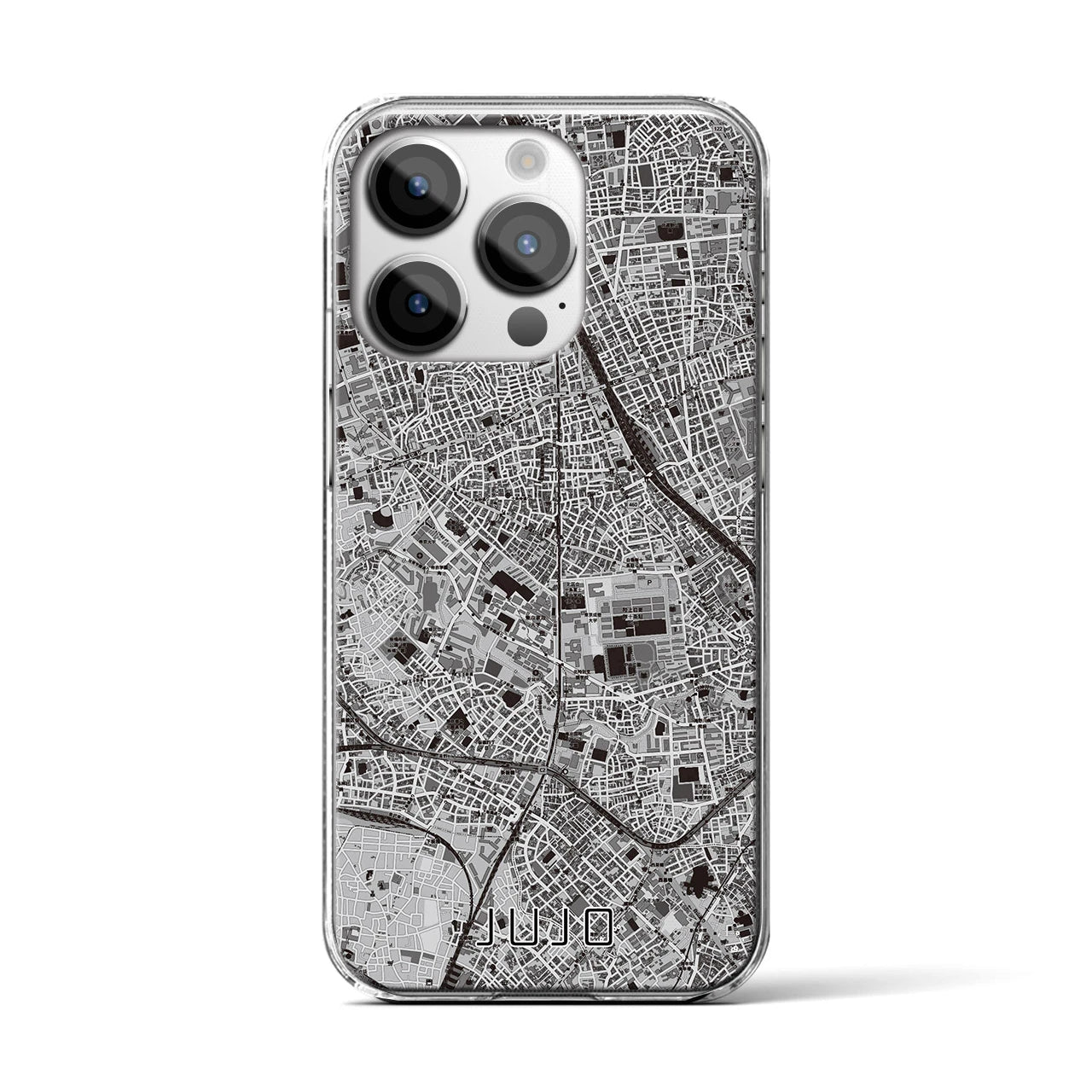 【十条(東京都)】地図柄iPhoneケース(クリアタイプ)