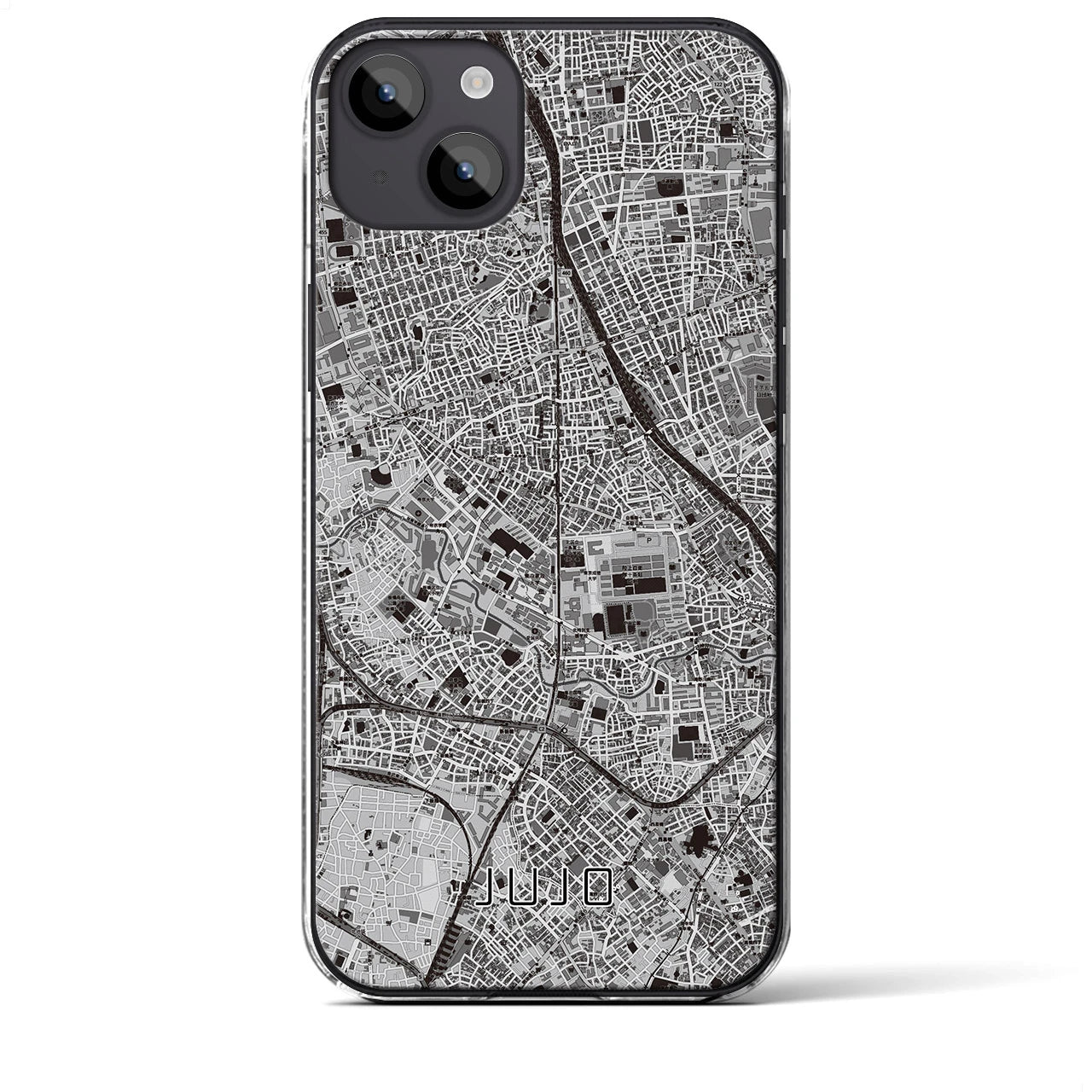 【十条(東京都)】地図柄iPhoneケース(クリアタイプ)