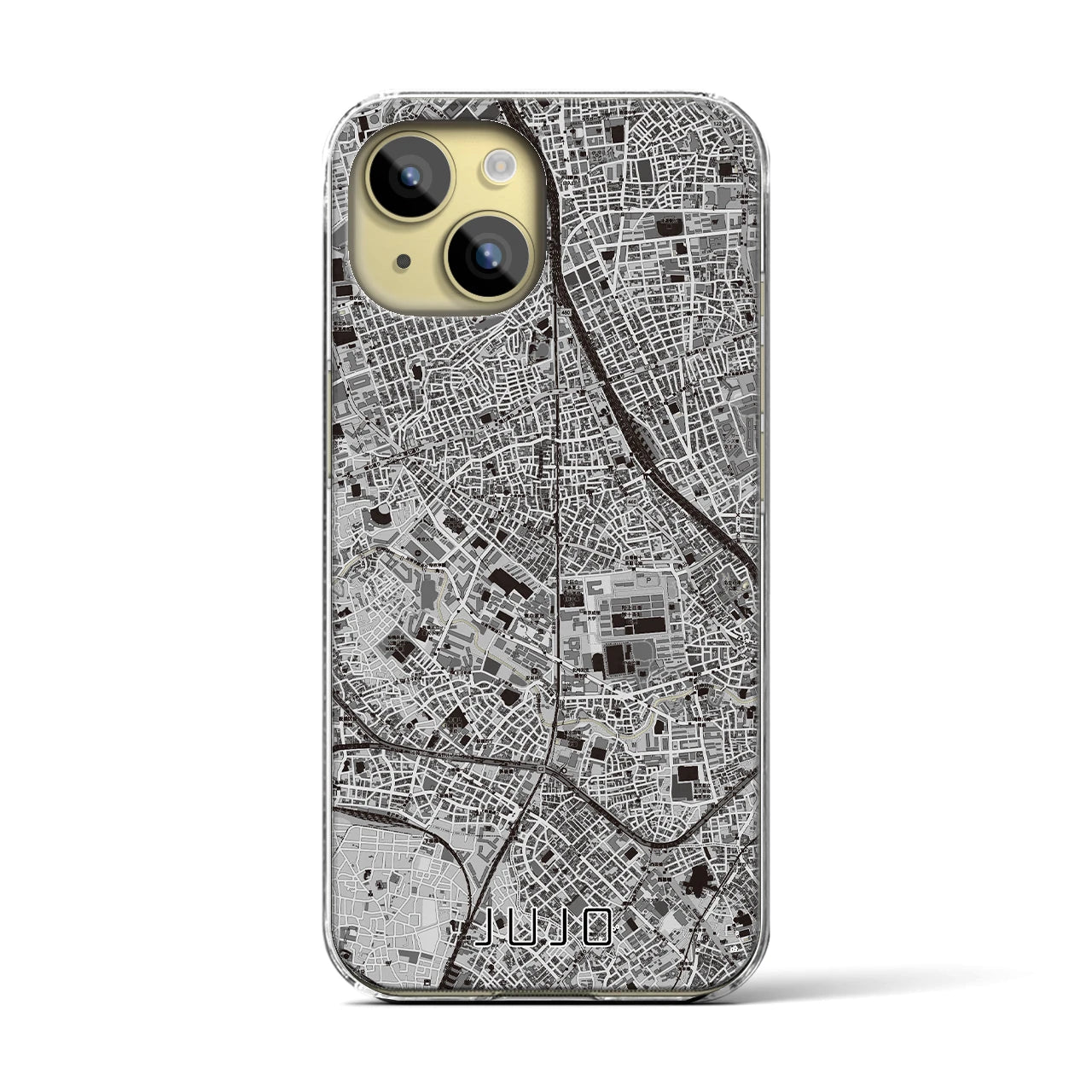 【十条(東京都)】地図柄iPhoneケース(クリアタイプ)