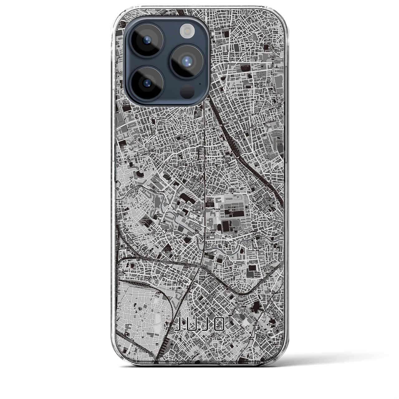 【十条(東京都)】地図柄iPhoneケース(クリアタイプ)