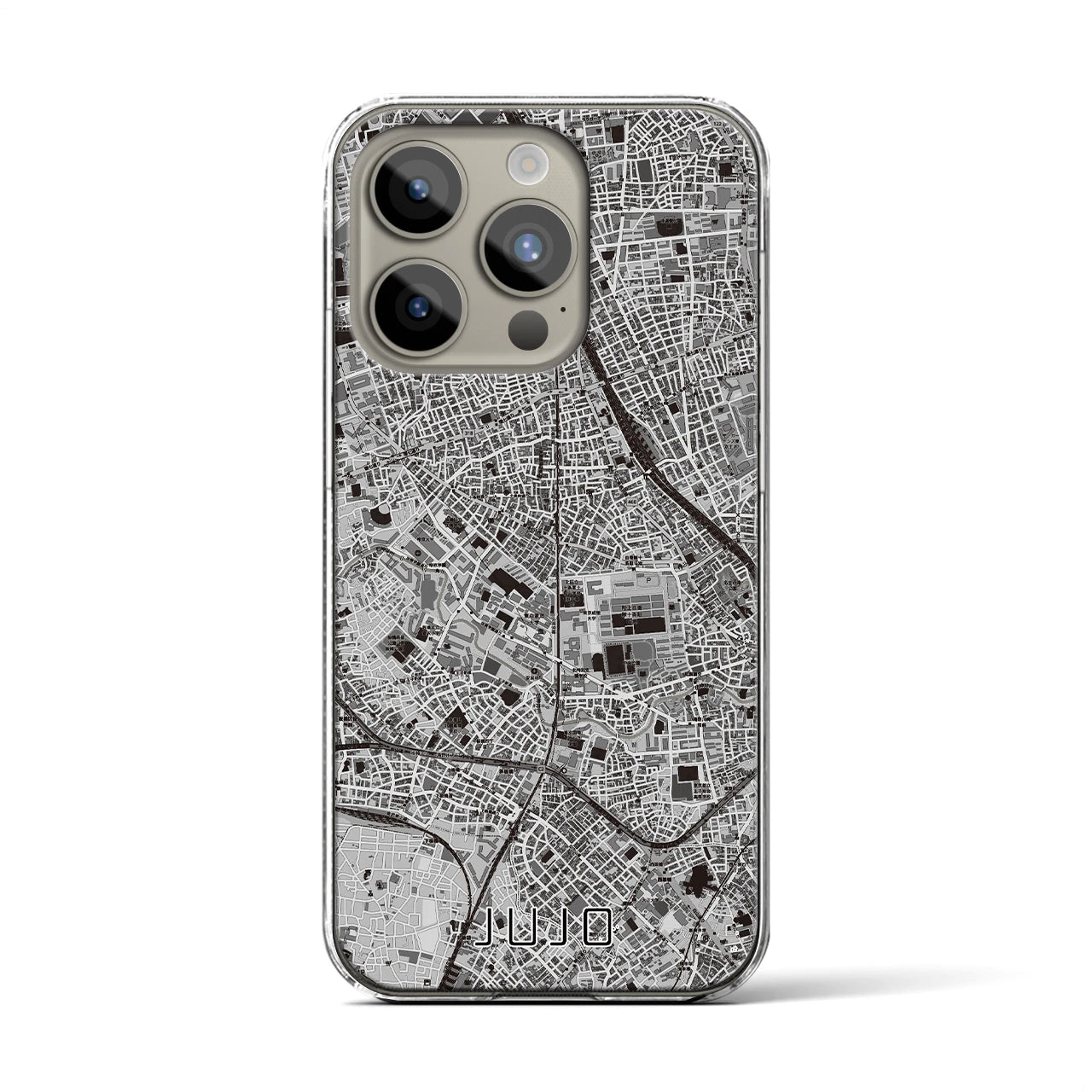 【十条(東京都)】地図柄iPhoneケース(クリアタイプ)