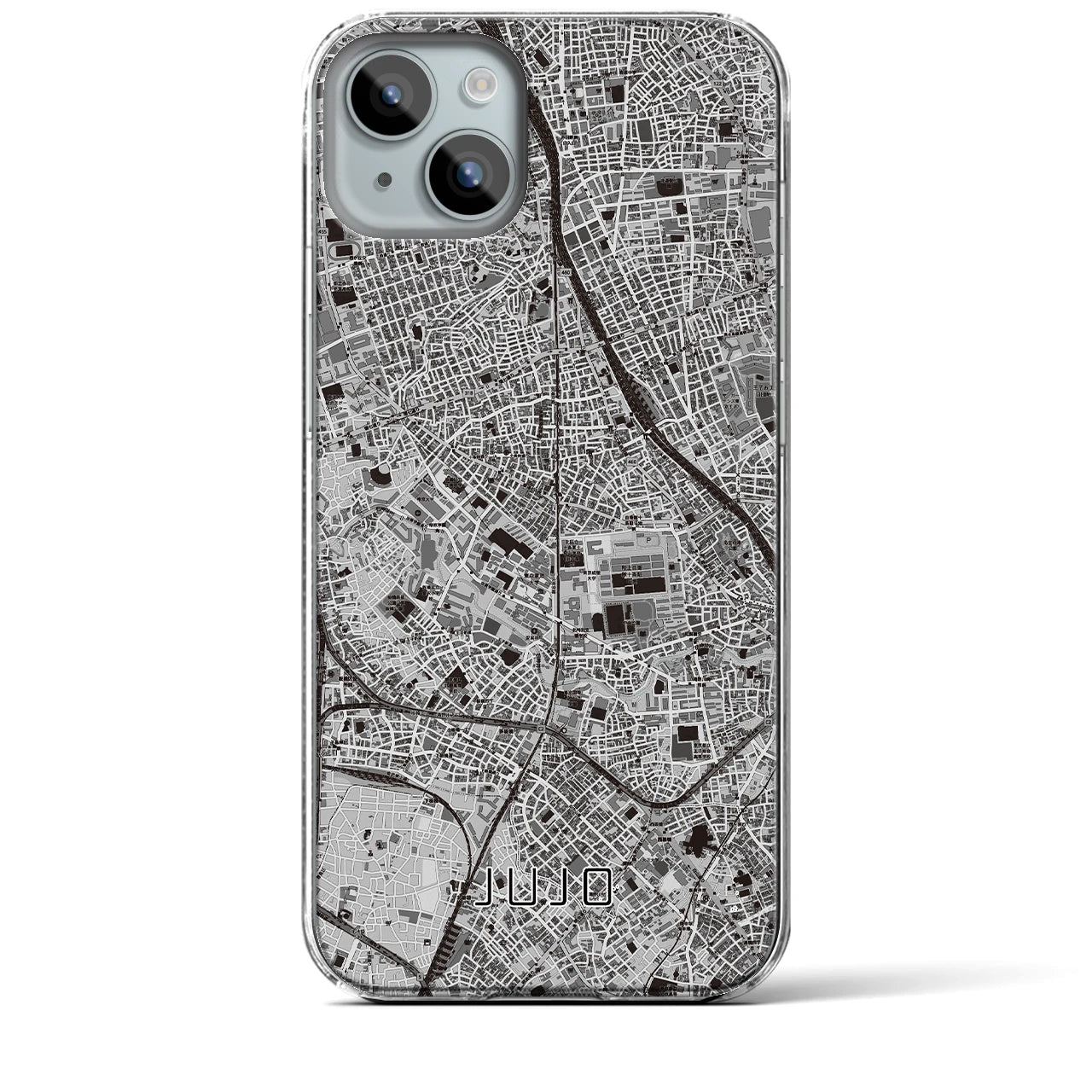 【十条(東京都)】地図柄iPhoneケース(クリアタイプ)