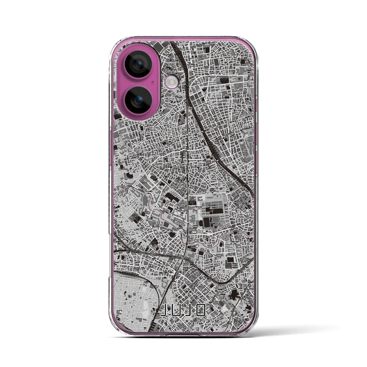 【十条(東京都)】地図柄iPhoneケース(クリアタイプ)