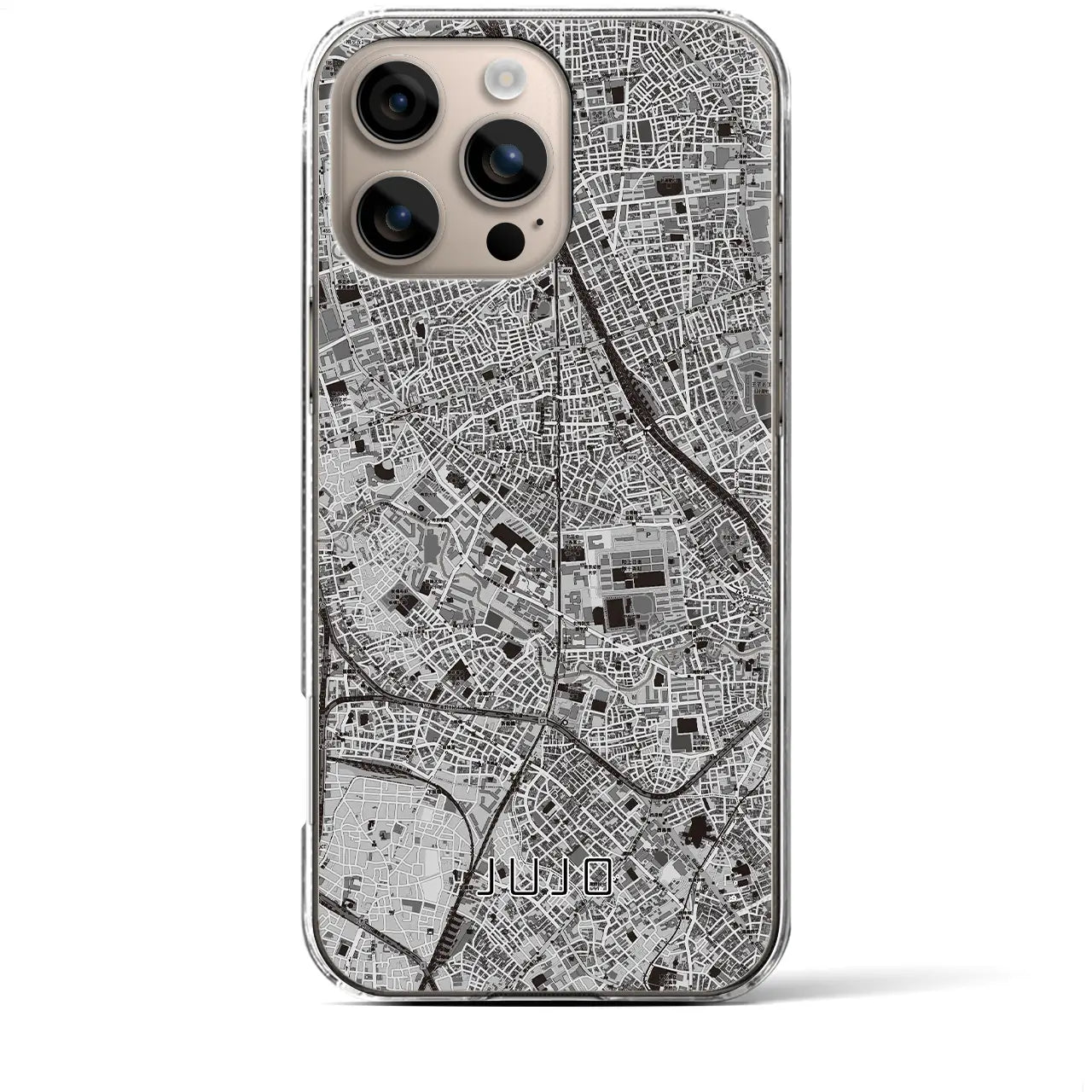 【十条(東京都)】地図柄iPhoneケース(クリアタイプ)