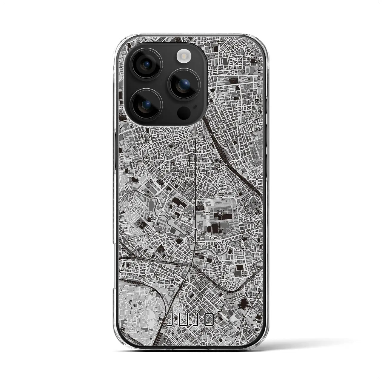 【十条(東京都)】地図柄iPhoneケース(クリアタイプ)