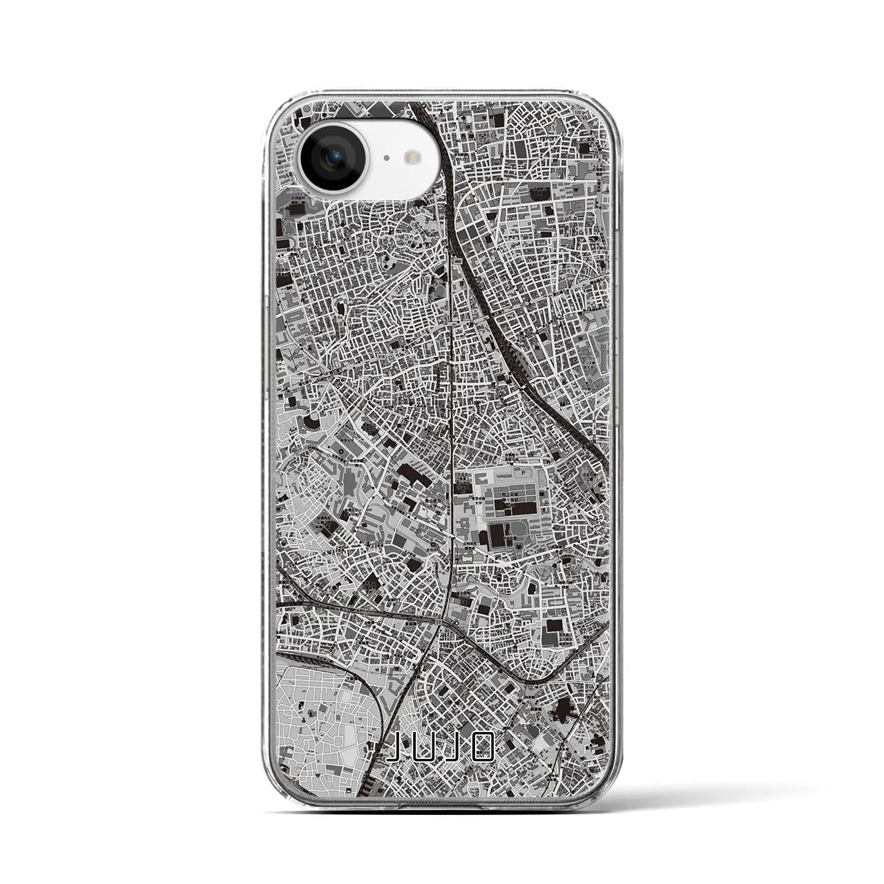 【十条(東京都)】地図柄iPhoneケース(クリアタイプ)