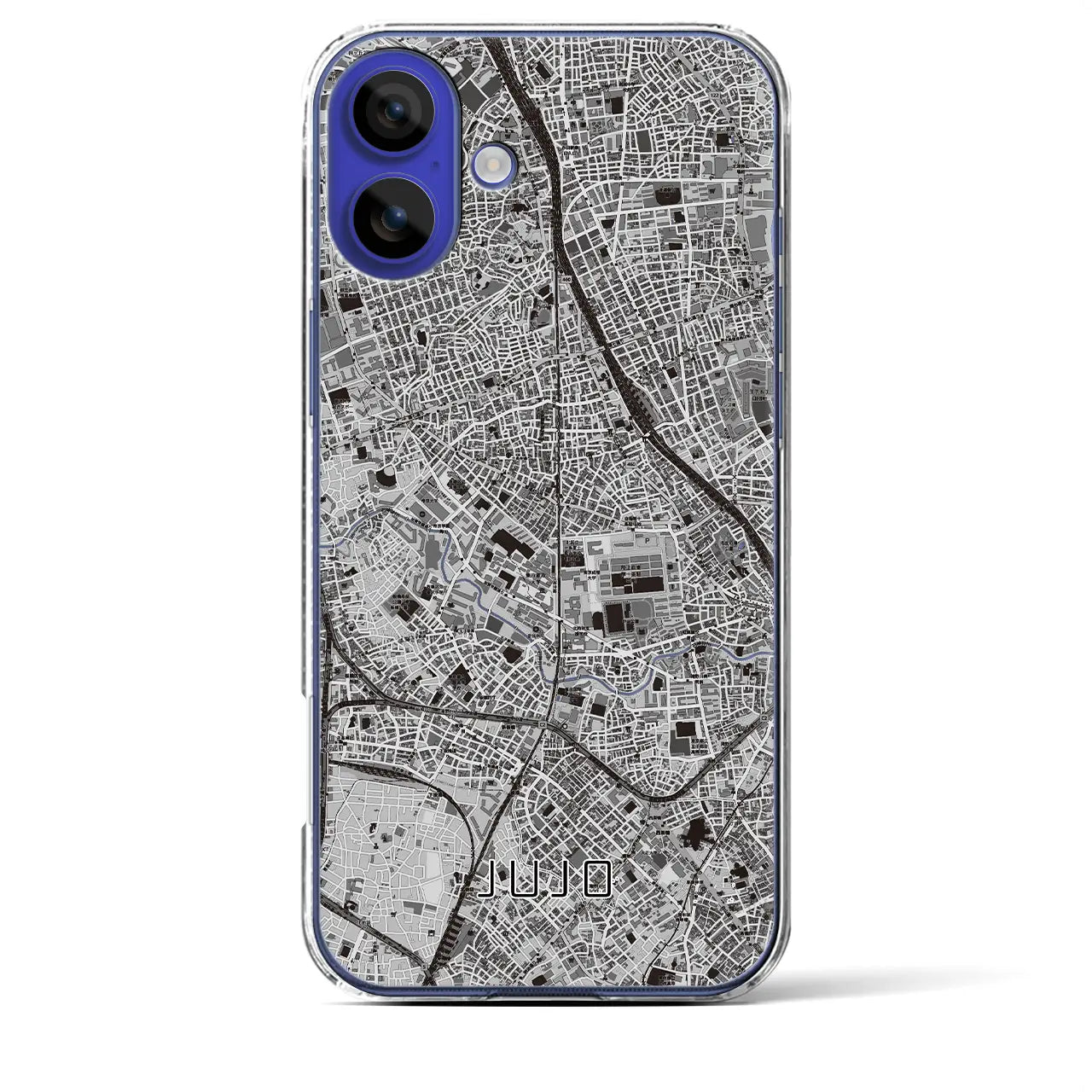 【十条(東京都)】地図柄iPhoneケース(クリアタイプ)