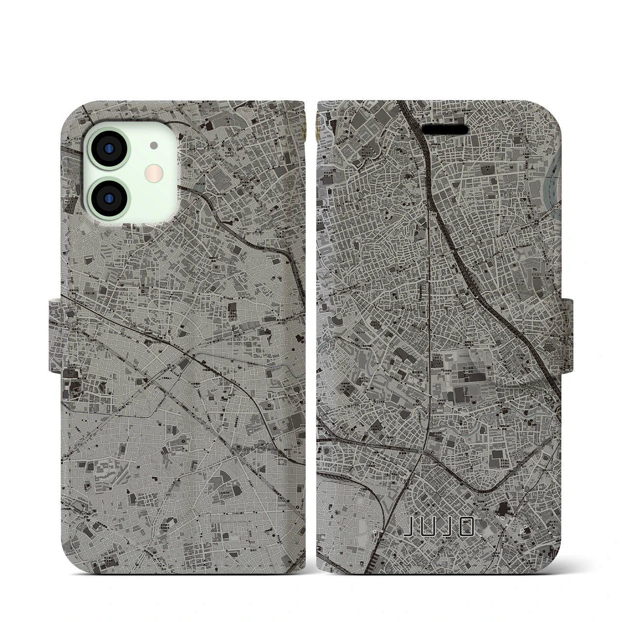 【十条(東京都)】地図柄iPhoneケース(手帳タイプ)