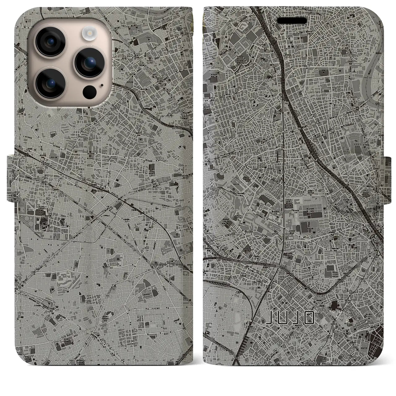 【十条(東京都)】地図柄iPhoneケース(手帳タイプ)