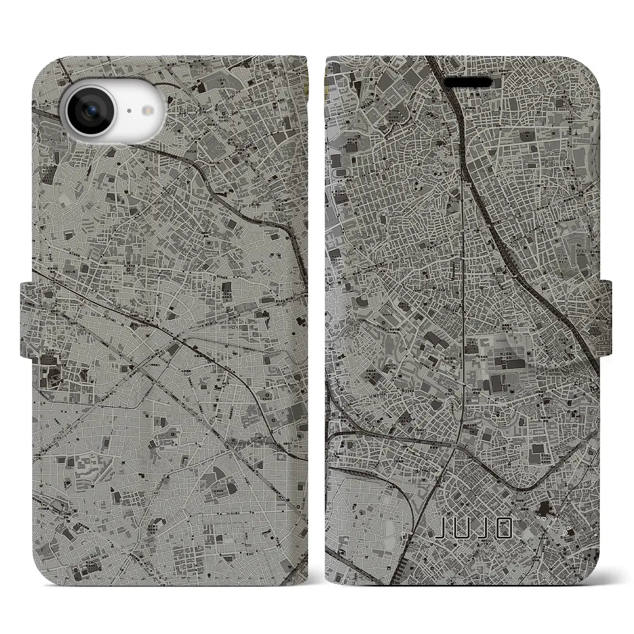 【十条(東京都)】地図柄iPhoneケース(手帳タイプ)