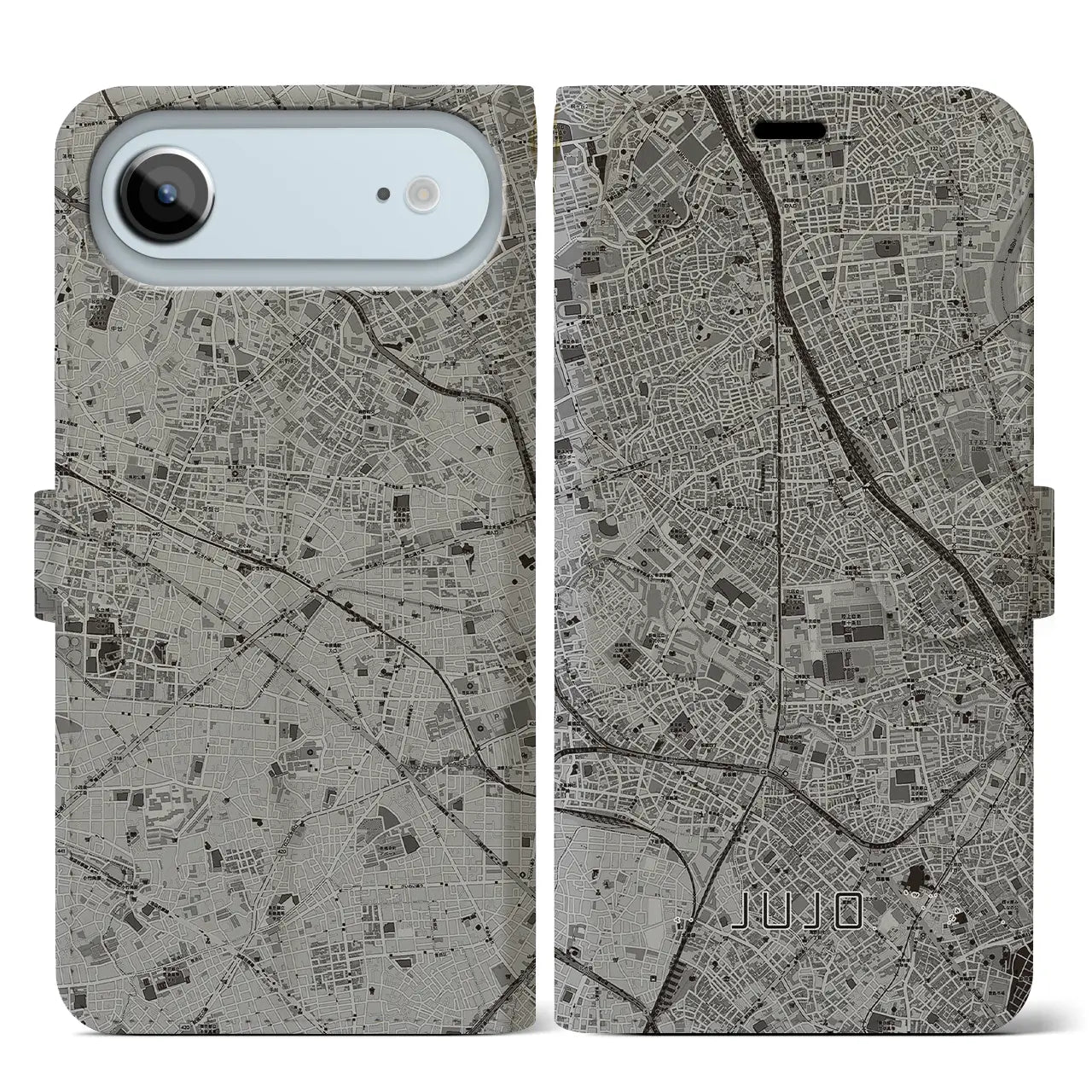 【十条(東京都)】地図柄iPhoneケース(手帳タイプ)