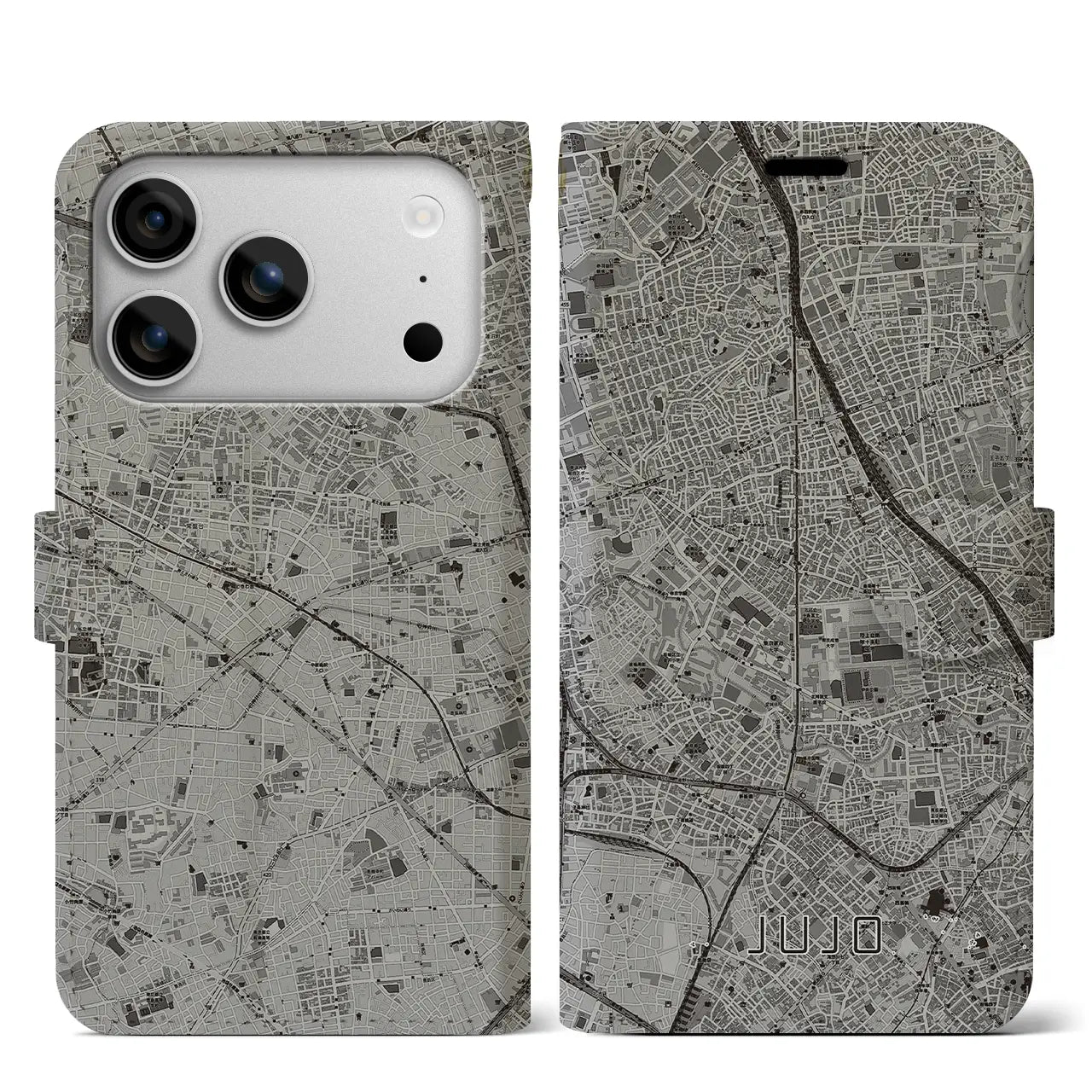 【十条(東京都)】地図柄iPhoneケース(手帳タイプ)