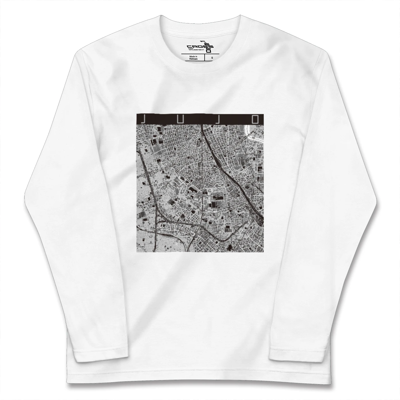 【十条(東京都)】地図柄ロングスリーブTシャツ
