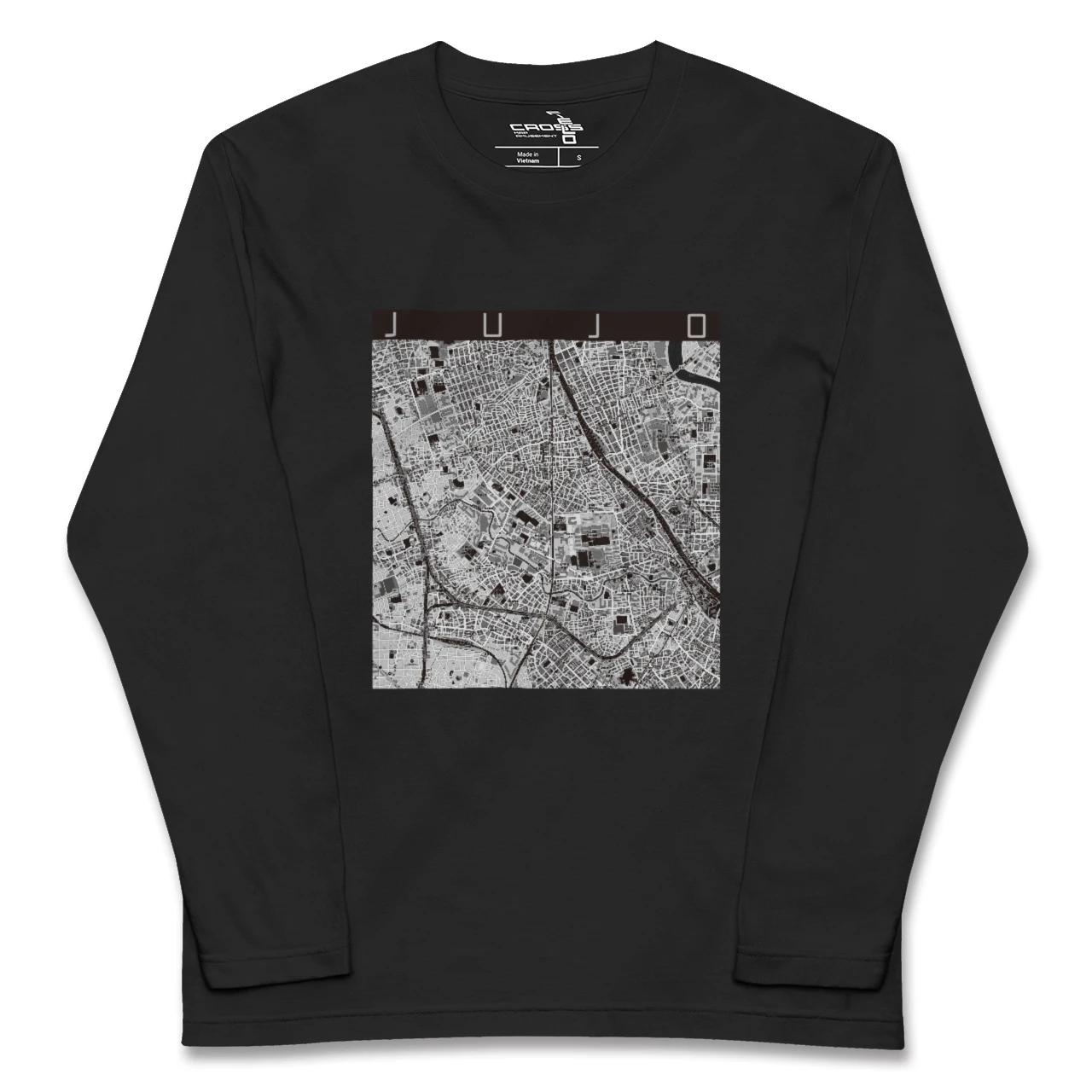 【十条(東京都)】地図柄ロングスリーブTシャツ