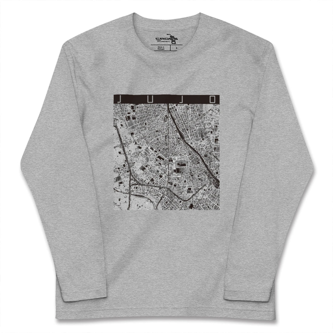 【十条(東京都)】地図柄ロングスリーブTシャツ