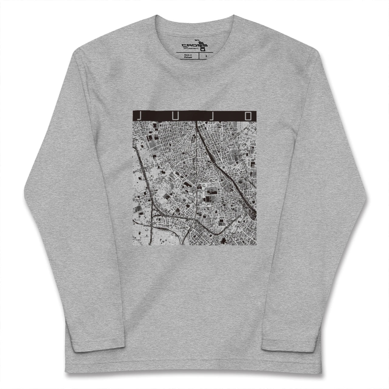 【十条(東京都)】地図柄ロングスリーブTシャツ