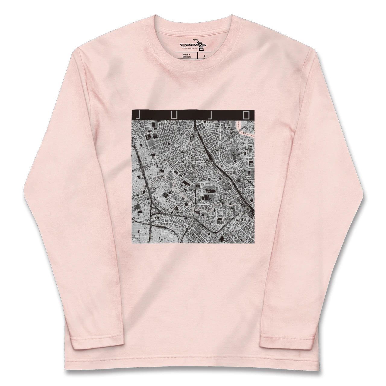 【十条(東京都)】地図柄ロングスリーブTシャツ