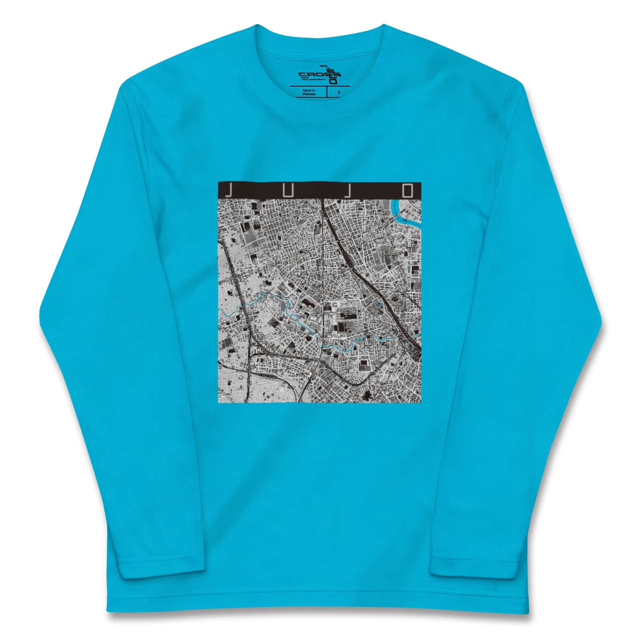 【十条(東京都)】地図柄ロングスリーブTシャツ