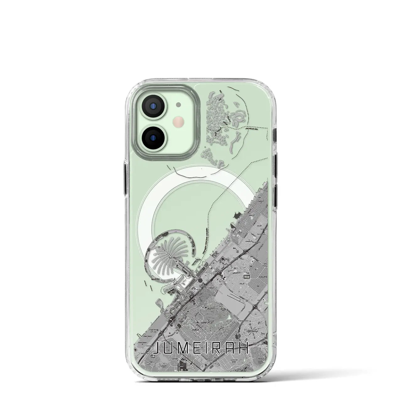 【ジュメイラ(アラブ首長国連邦)】地図柄iPhoneケース(MagSafeタイプ)